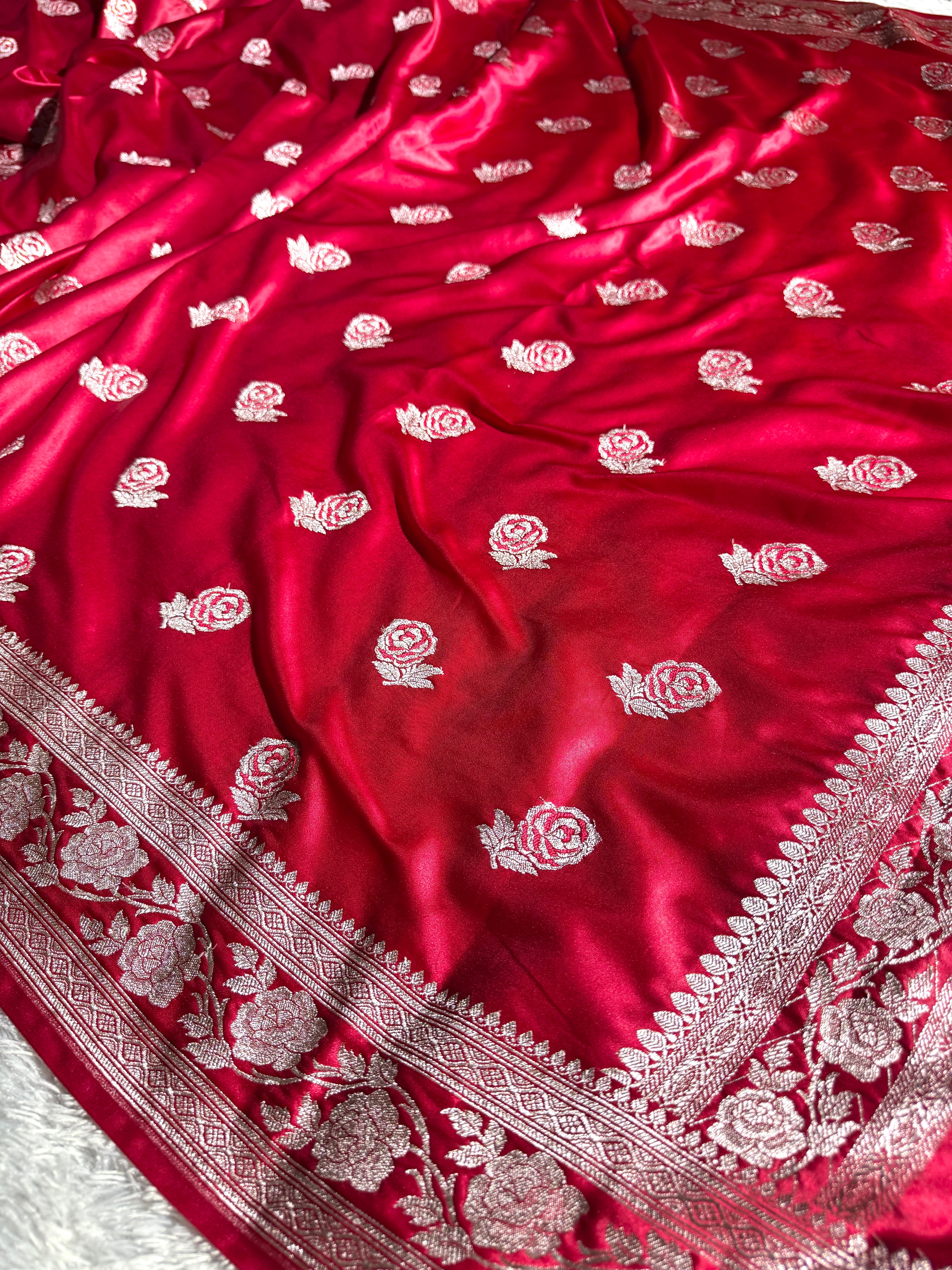 BANARASI MASHRU KATAN SILK SAREE HN507