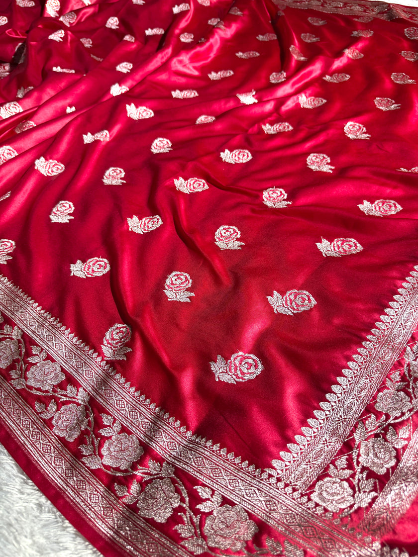 BANARASI MASHRU KATAN SILK SAREE HN507