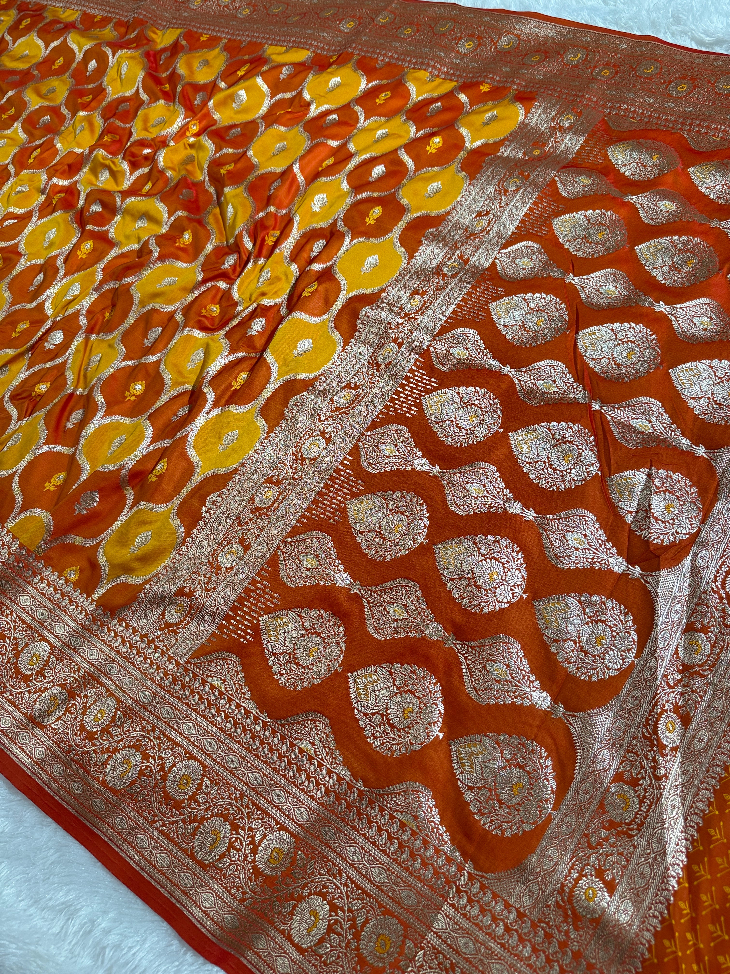 BANARASI MASHRU KATAN SILK SAREE HN536