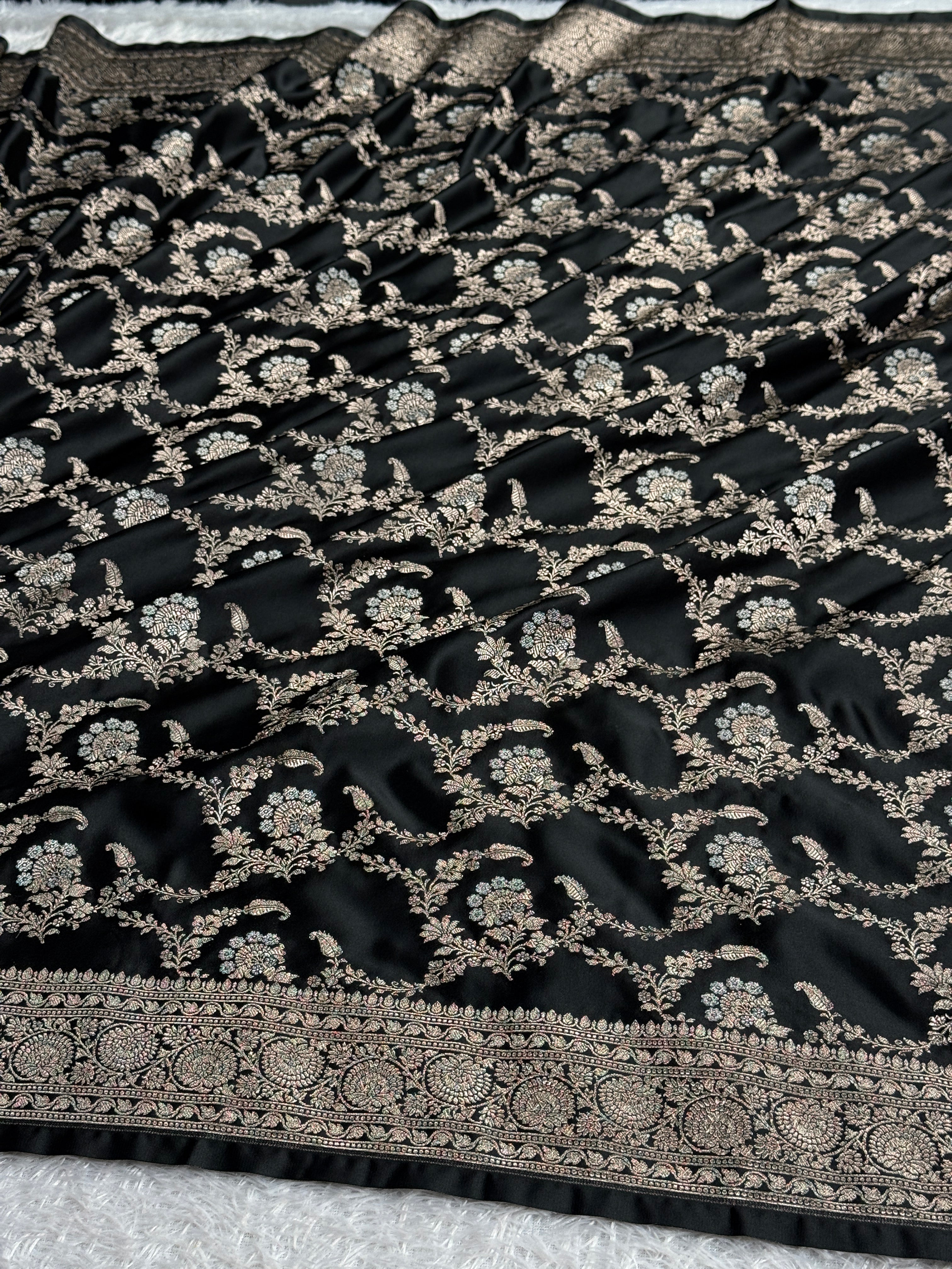 BANARASI MASHRU KATAN SILK SAREE MK050