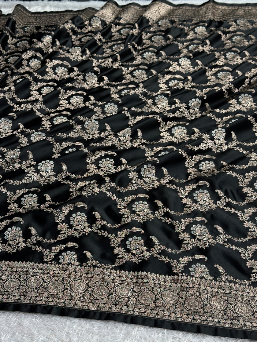 BANARASI MASHRU KATAN SILK SAREE MK050