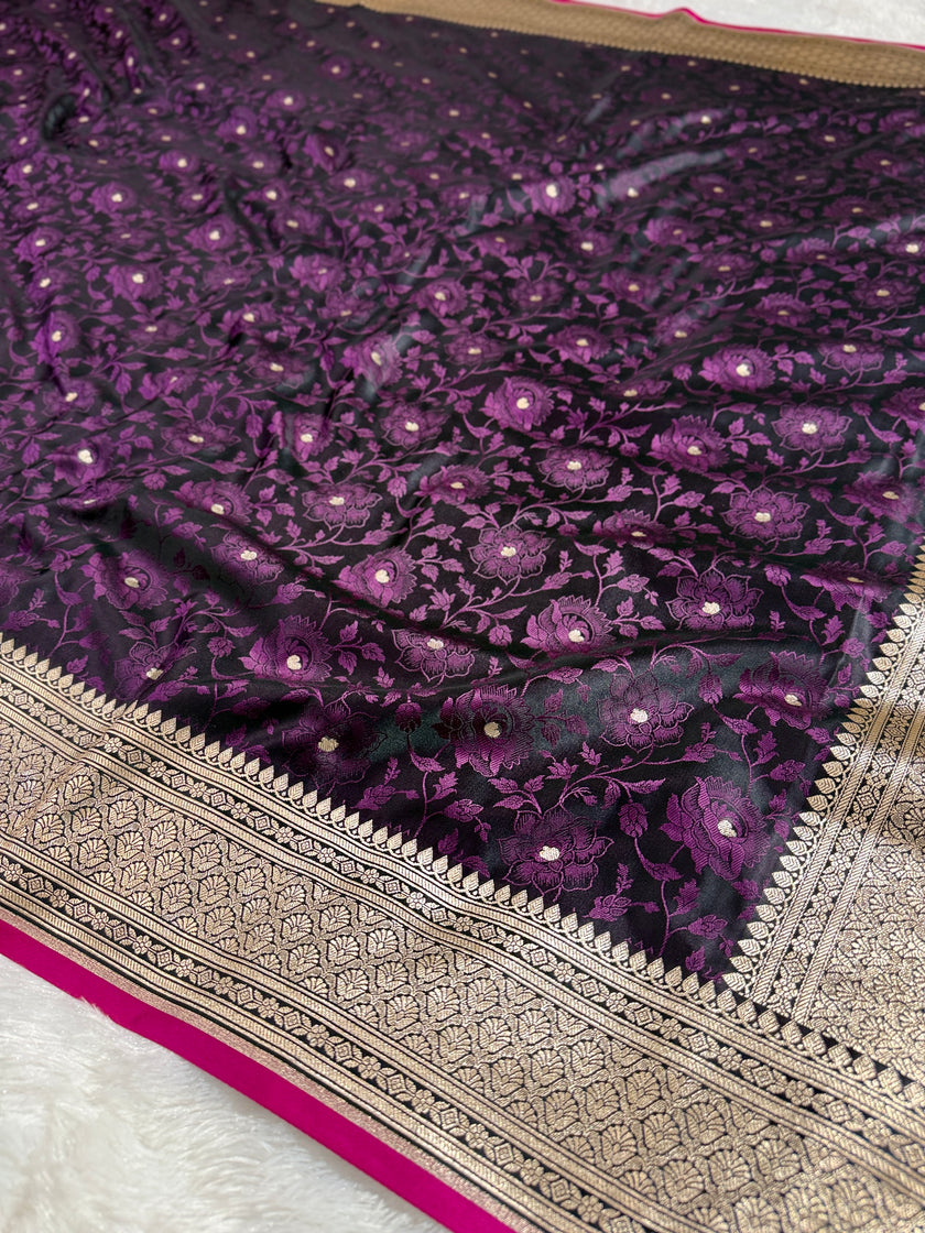 BANARASI MASHRU KATAN SILK SAREE HN531