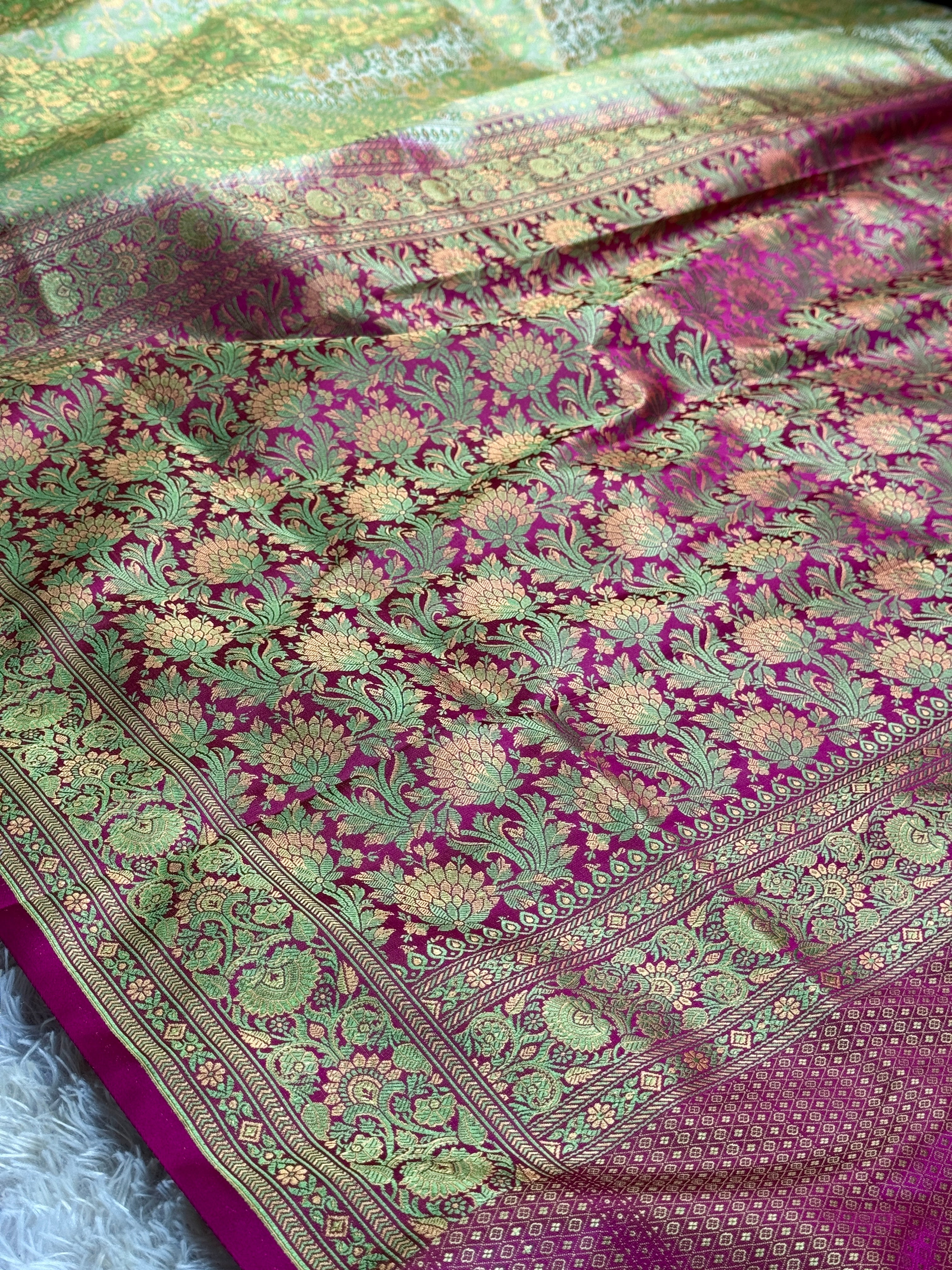 BANARASI JAMAWAR TANCHUI SILK SAREE JM001
