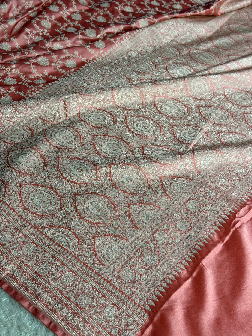 BANARASI MASHRU KATAN SILK SAREE MK066