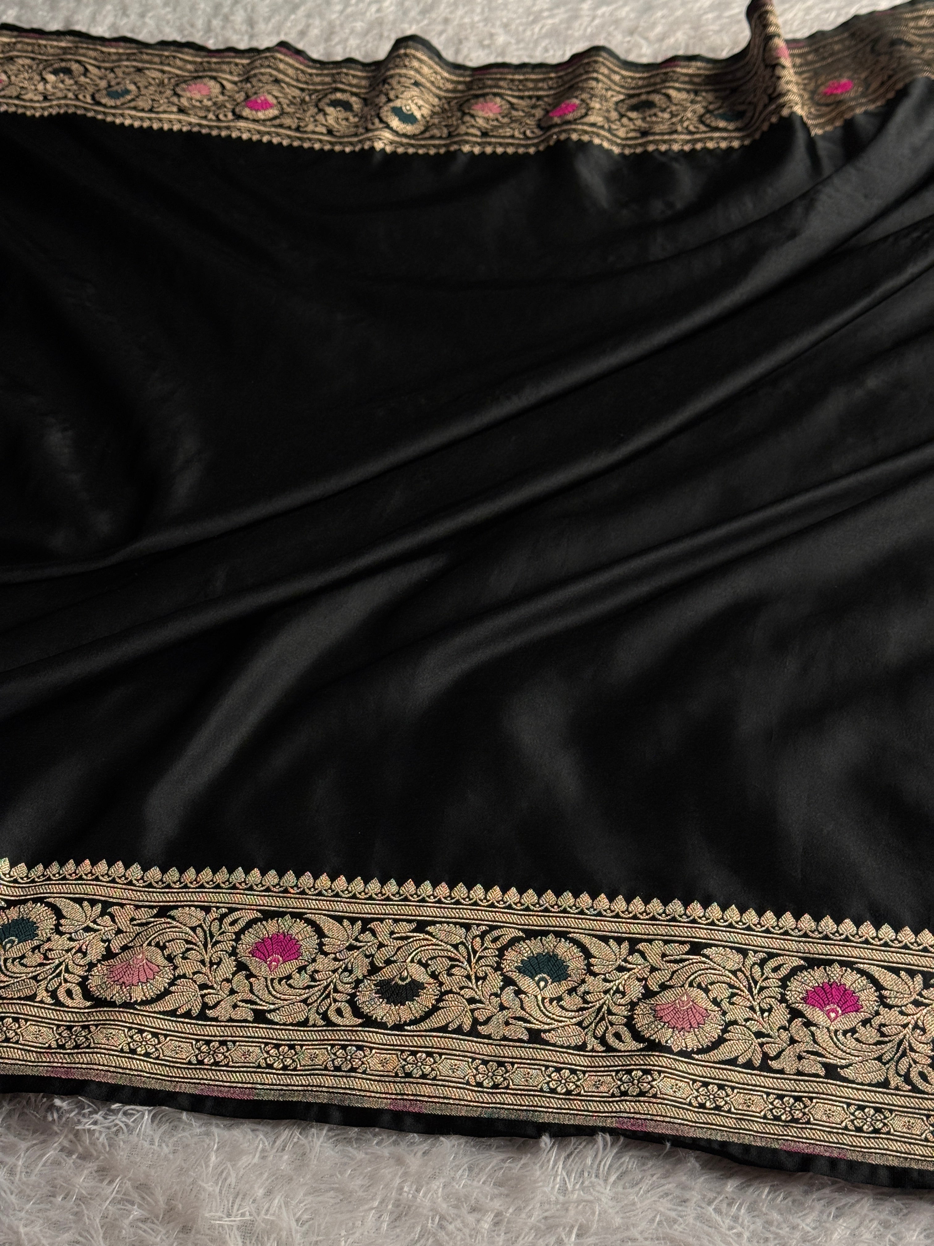 BANARASI MASHRU KATAN SILK SAREE MK048