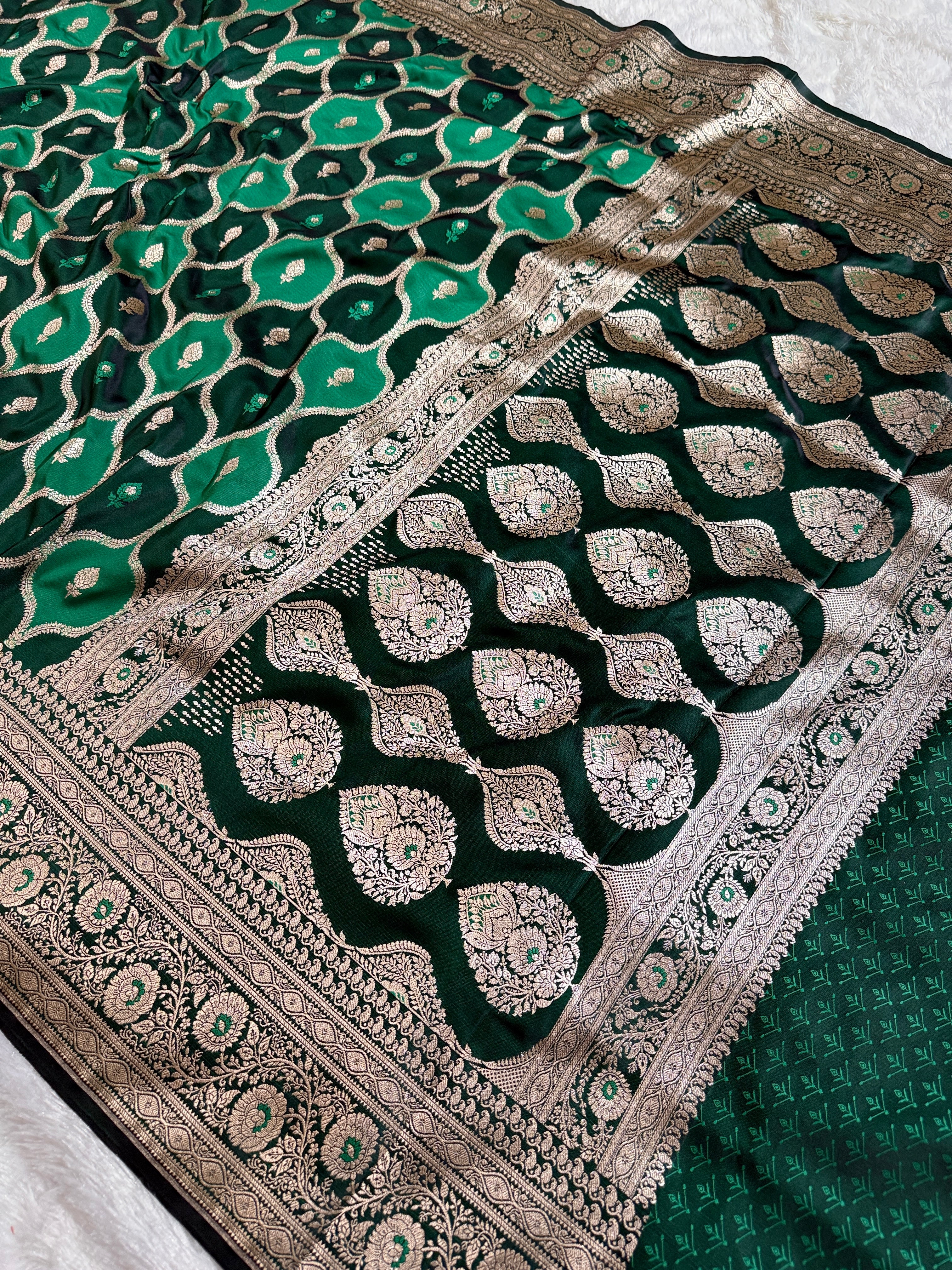 BANARASI MASHRU KATAN SILK SAREE HN536