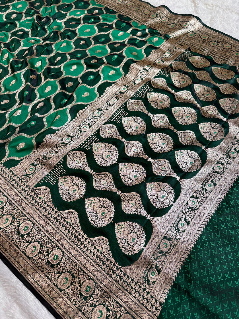 BANARASI MASHRU KATAN SILK SAREE HN536