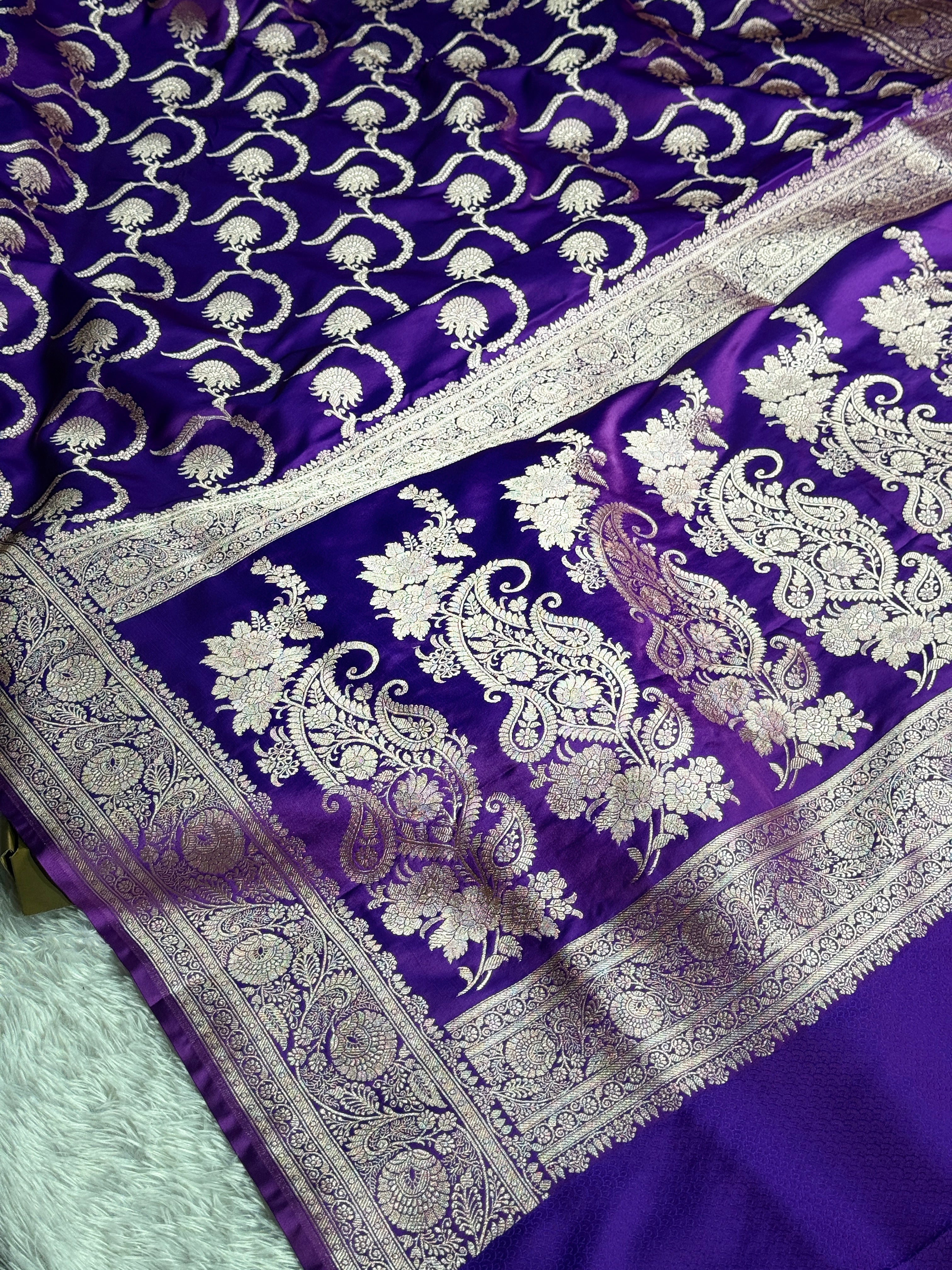 BANARASI MASHRU KATAN SILK SAREE HN571