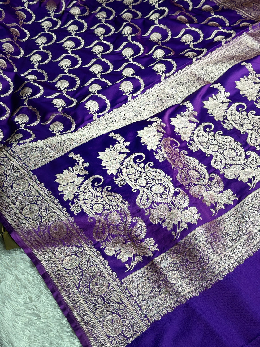 BANARASI MASHRU KATAN SILK SAREE HN571