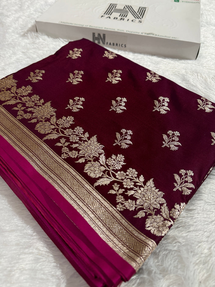 BANARASI MASHRU KATAN SILK SAREE HN532