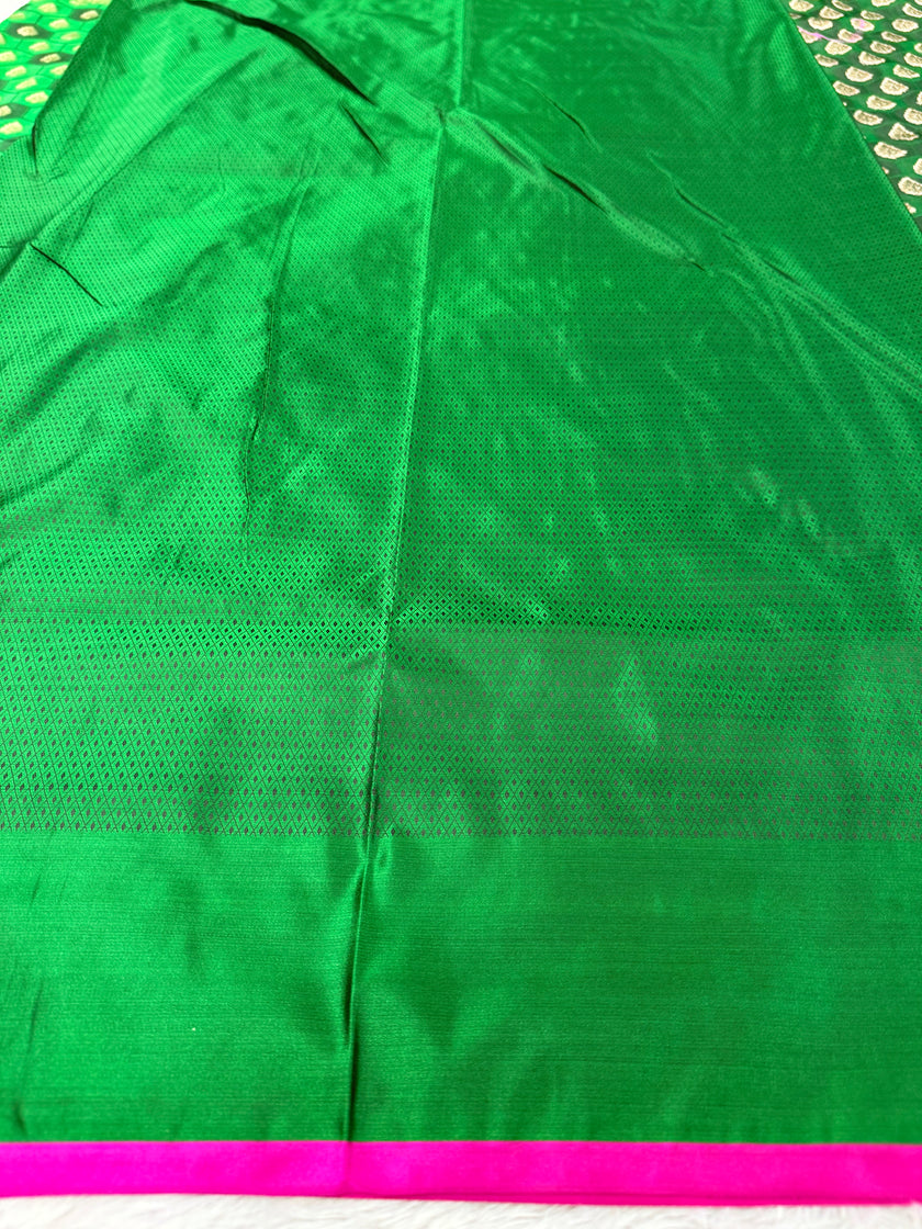 Banarasi mashru katan silk saree Tanchui design hn112