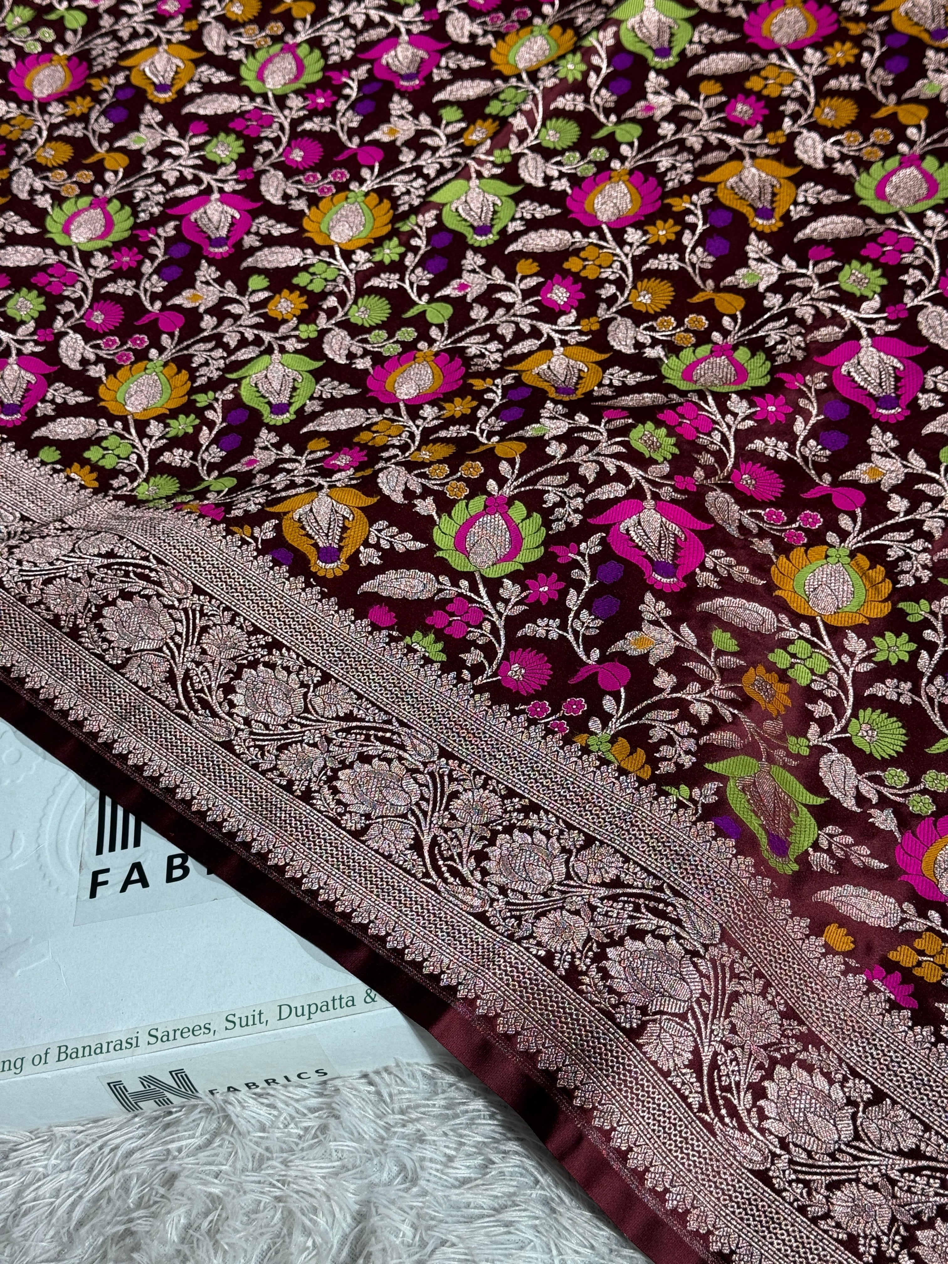 BANARASI MASHRU KATAN SILK SAREE HN140