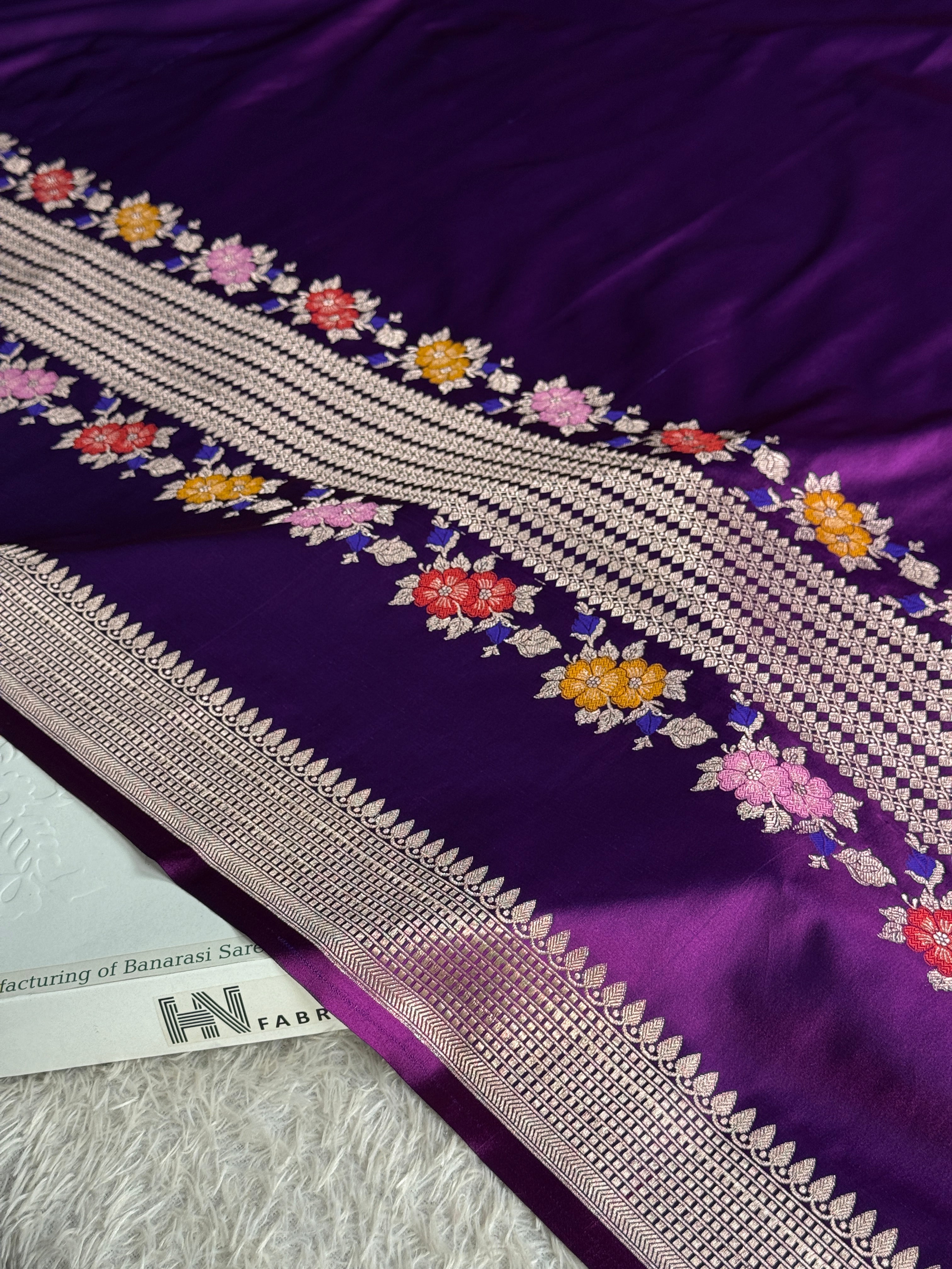 BANARASI MASHRU KATAN SILK SAREE MK071