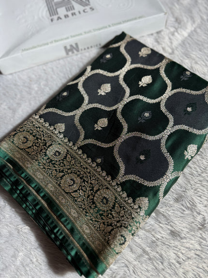 BANARASI MASHRU KATAN SILK SAREE RANGKAT DESIGN HN120