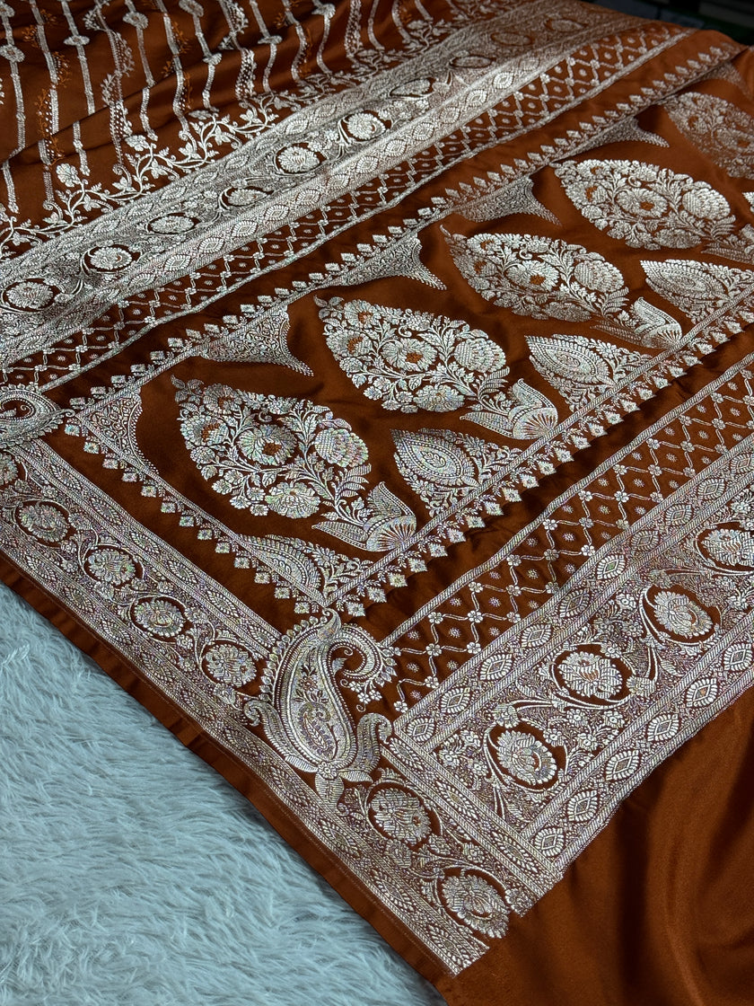 BANARASI MASHRU KATAN SILK SAREE HN651