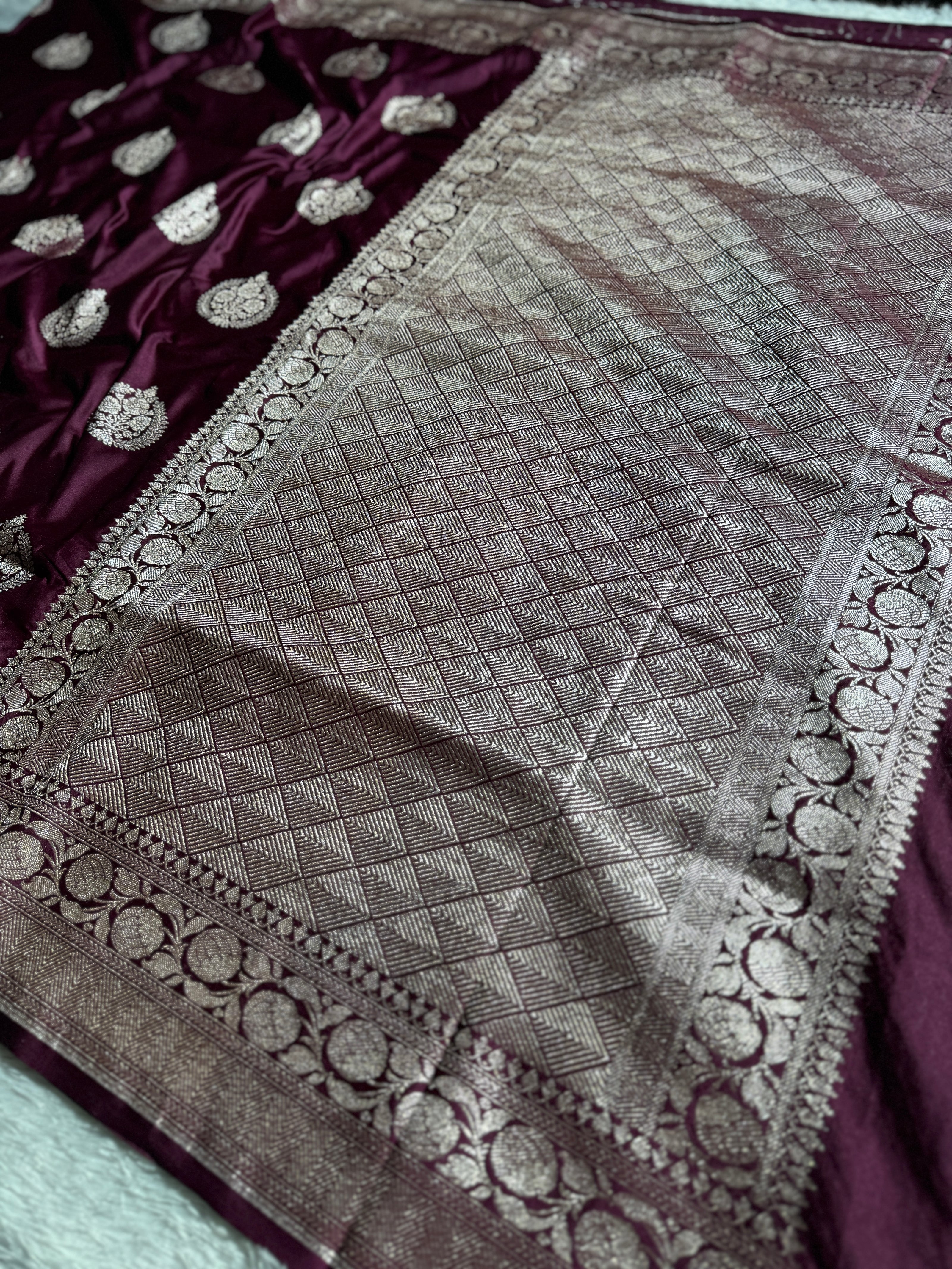 BANARASI MASHRU KATAN SILK SAREE HN166