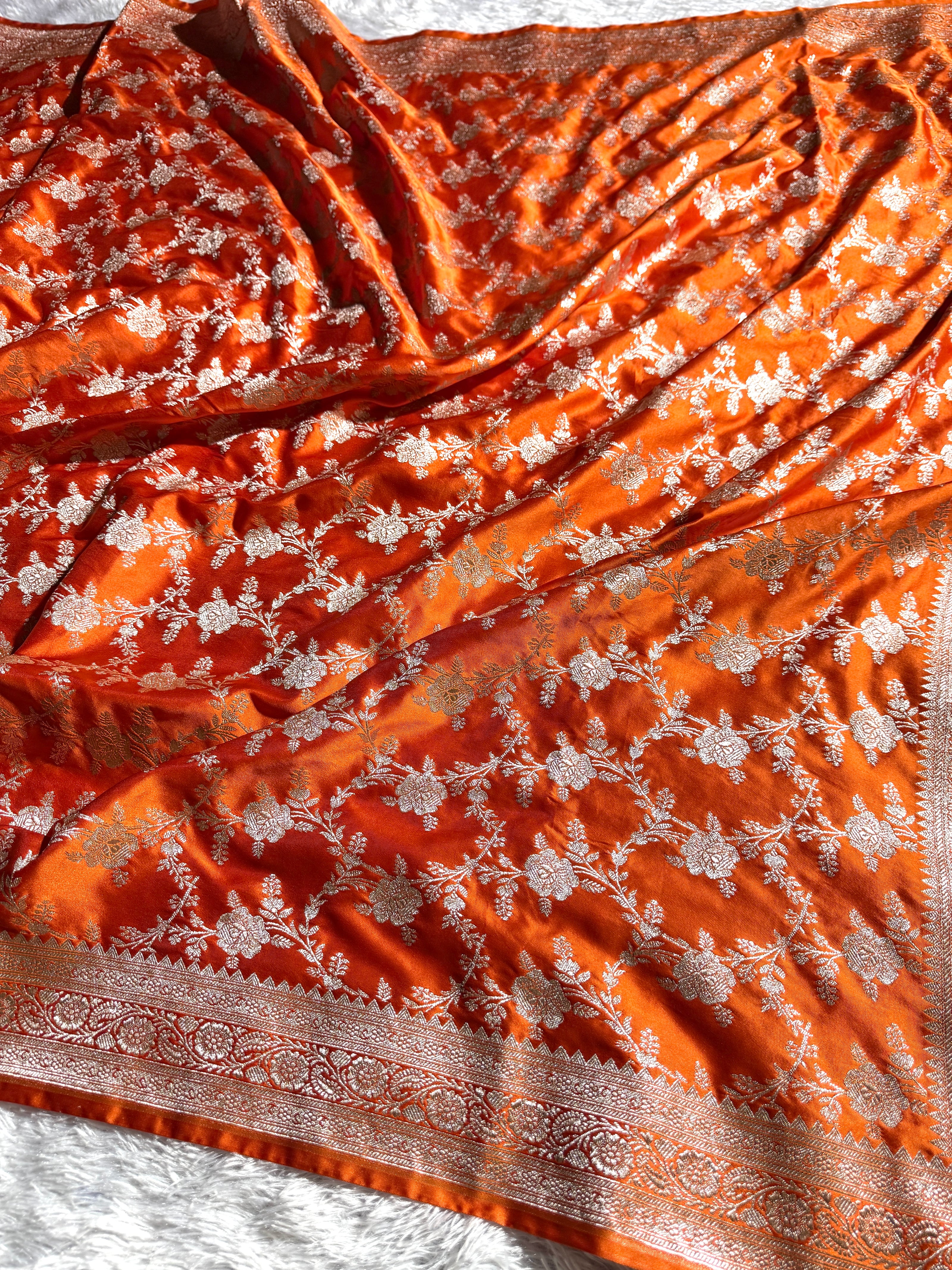 BANARASI MASHRU KATAN SILK SAREE HN380