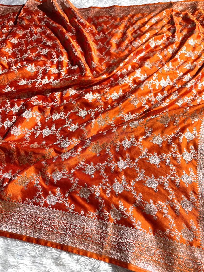 BANARASI MASHRU KATAN SILK SAREE HN380