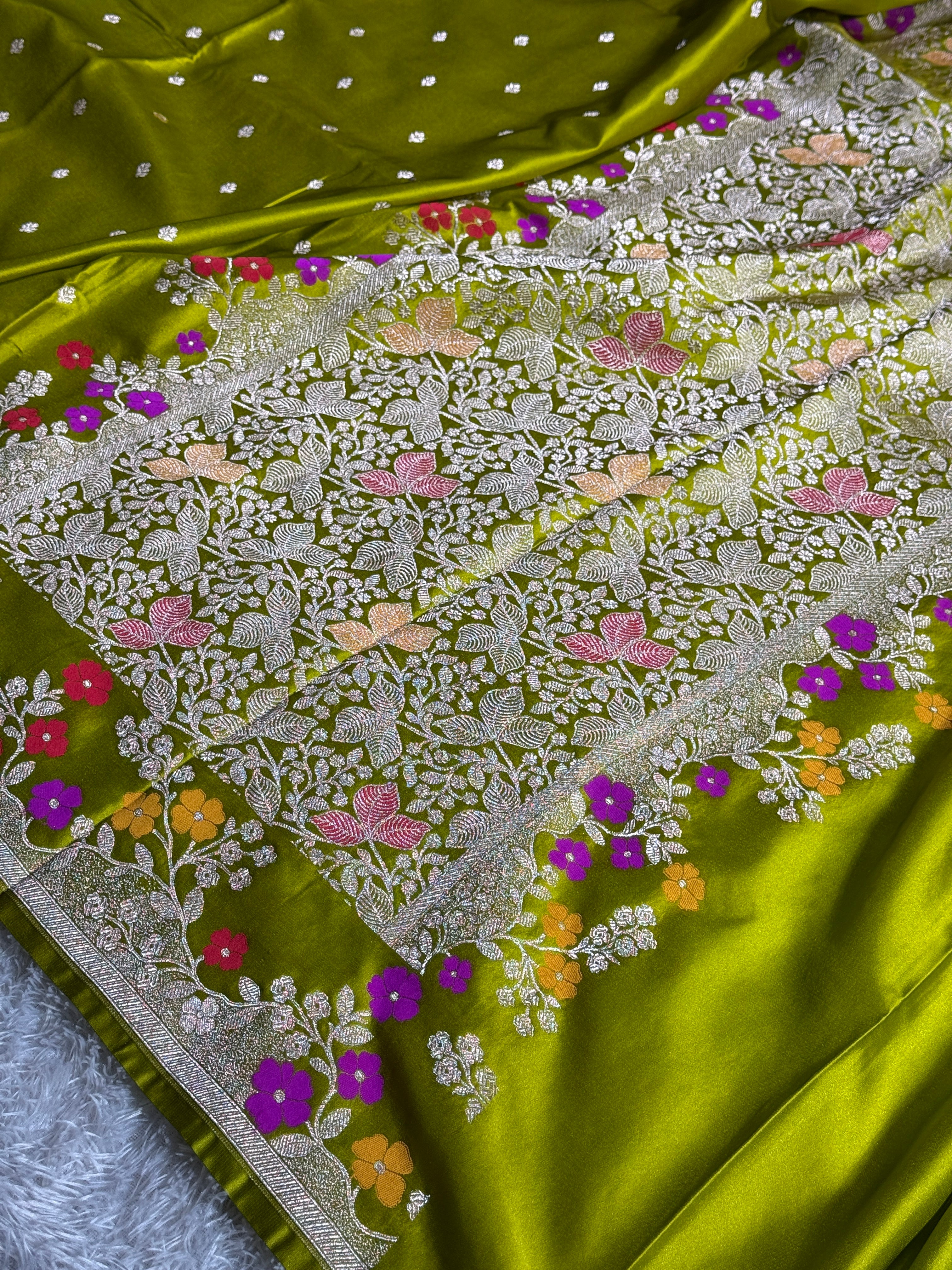 BANARASI MASHRU KATAN SILK SAREE MK020