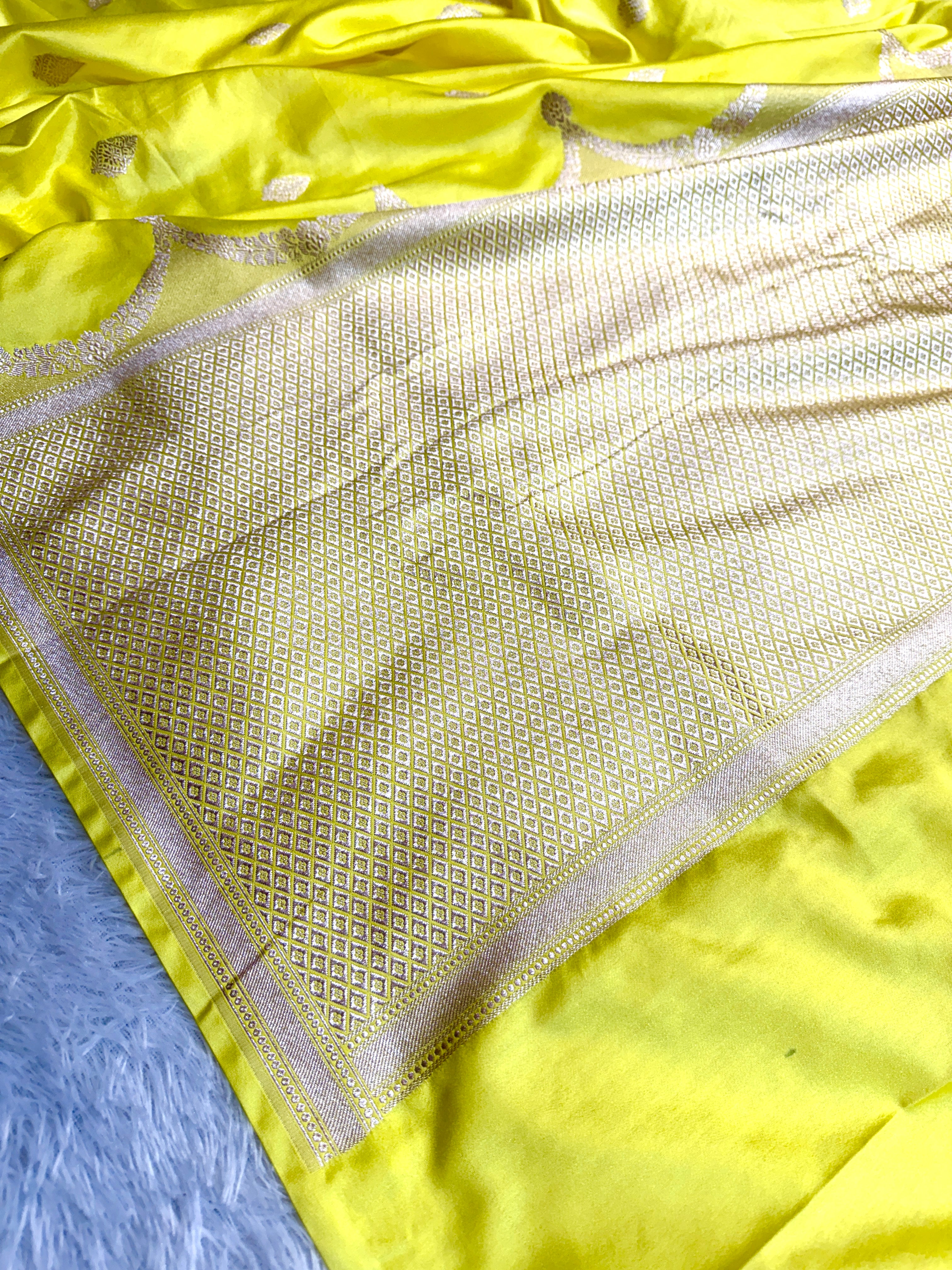 BANARASI MASHRU KATAN SILK SAREE HN548