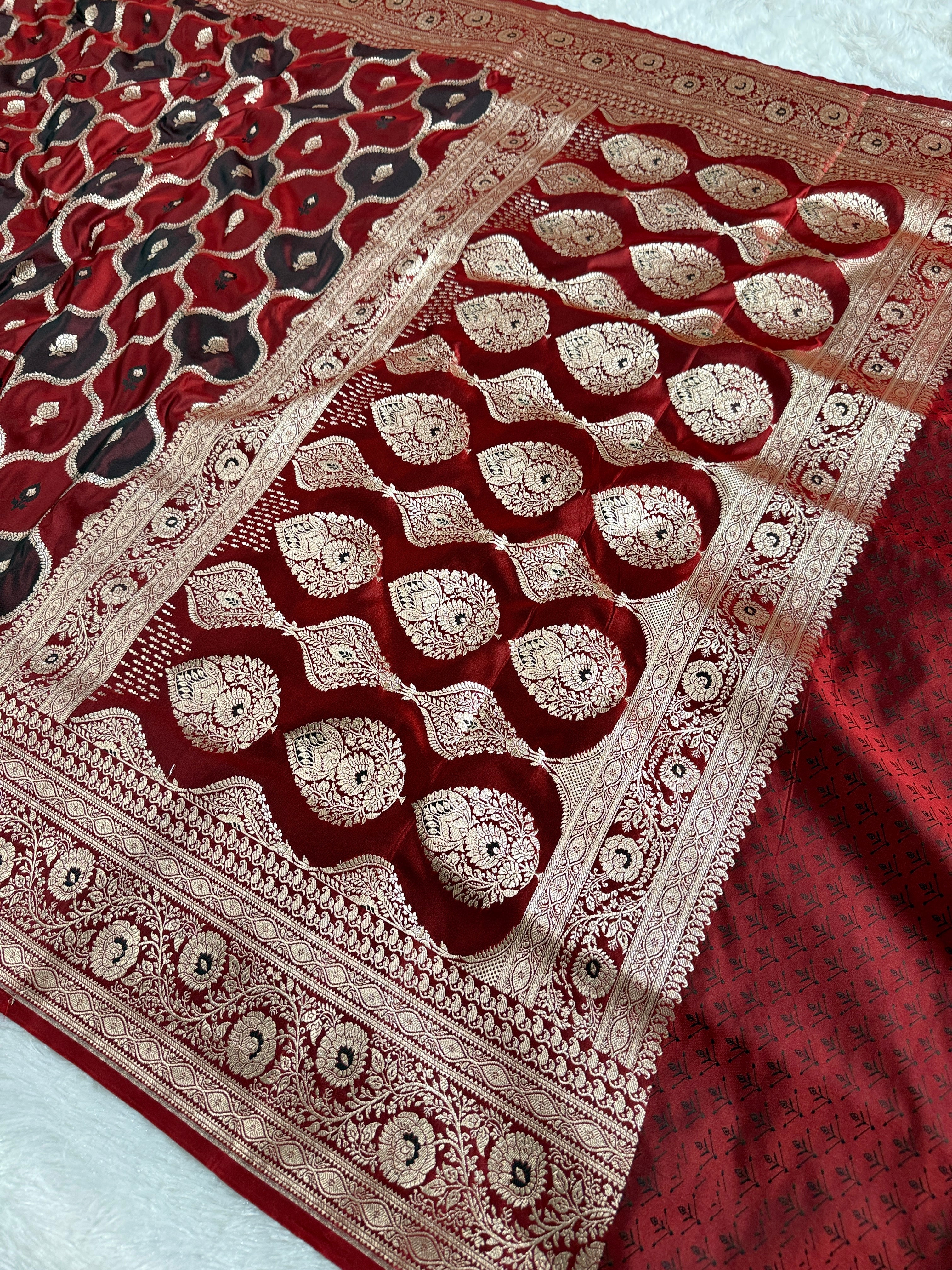 BANARASI MASHRU KATAN SILK SAREE HN536