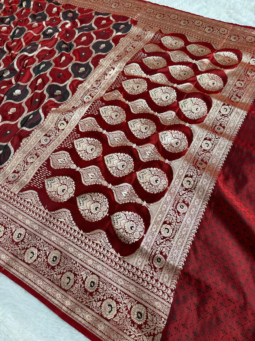 BANARASI MASHRU KATAN SILK SAREE HN536