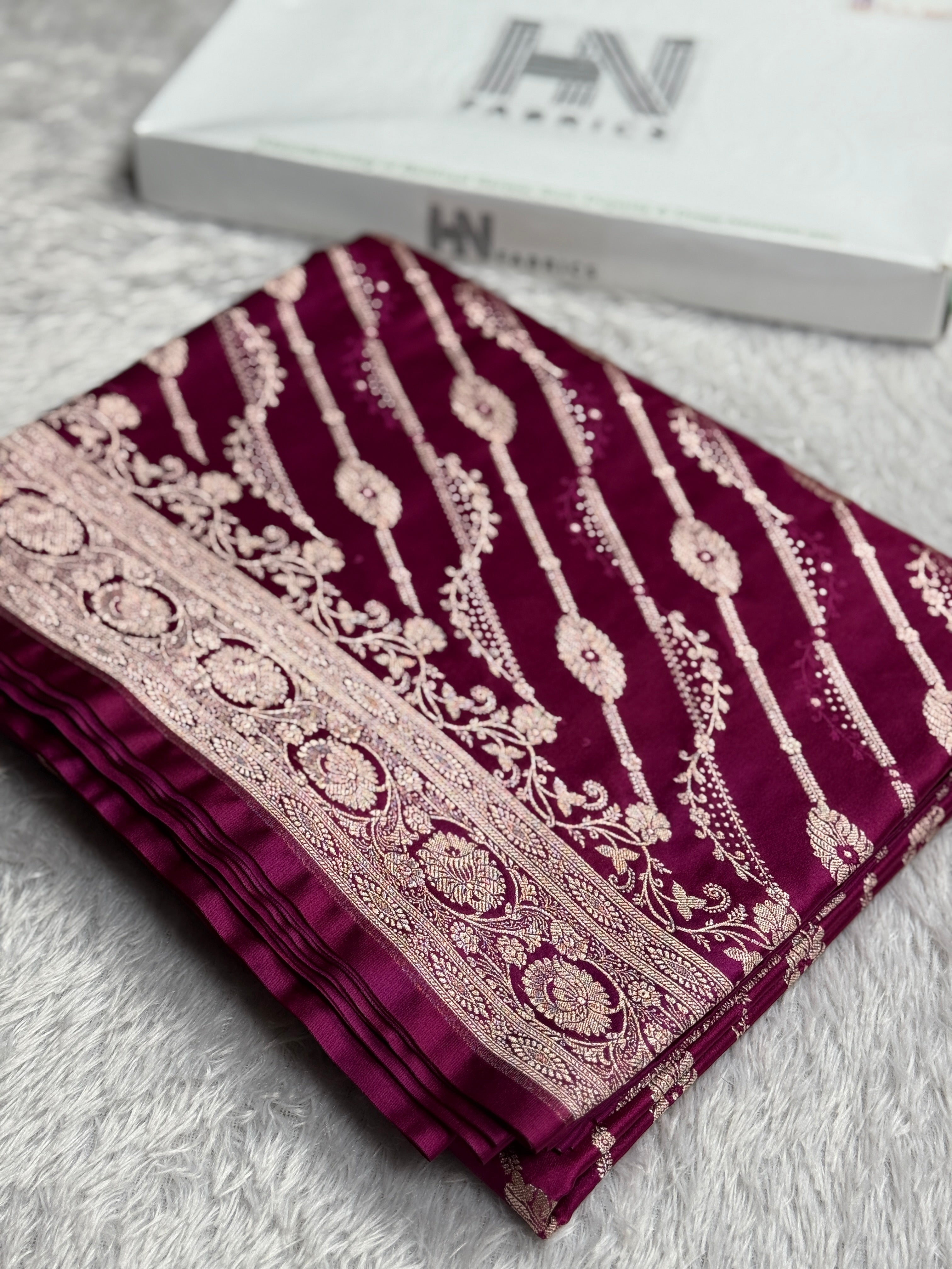 BANARASI MASHRU KATAN SILK SAREE HN651