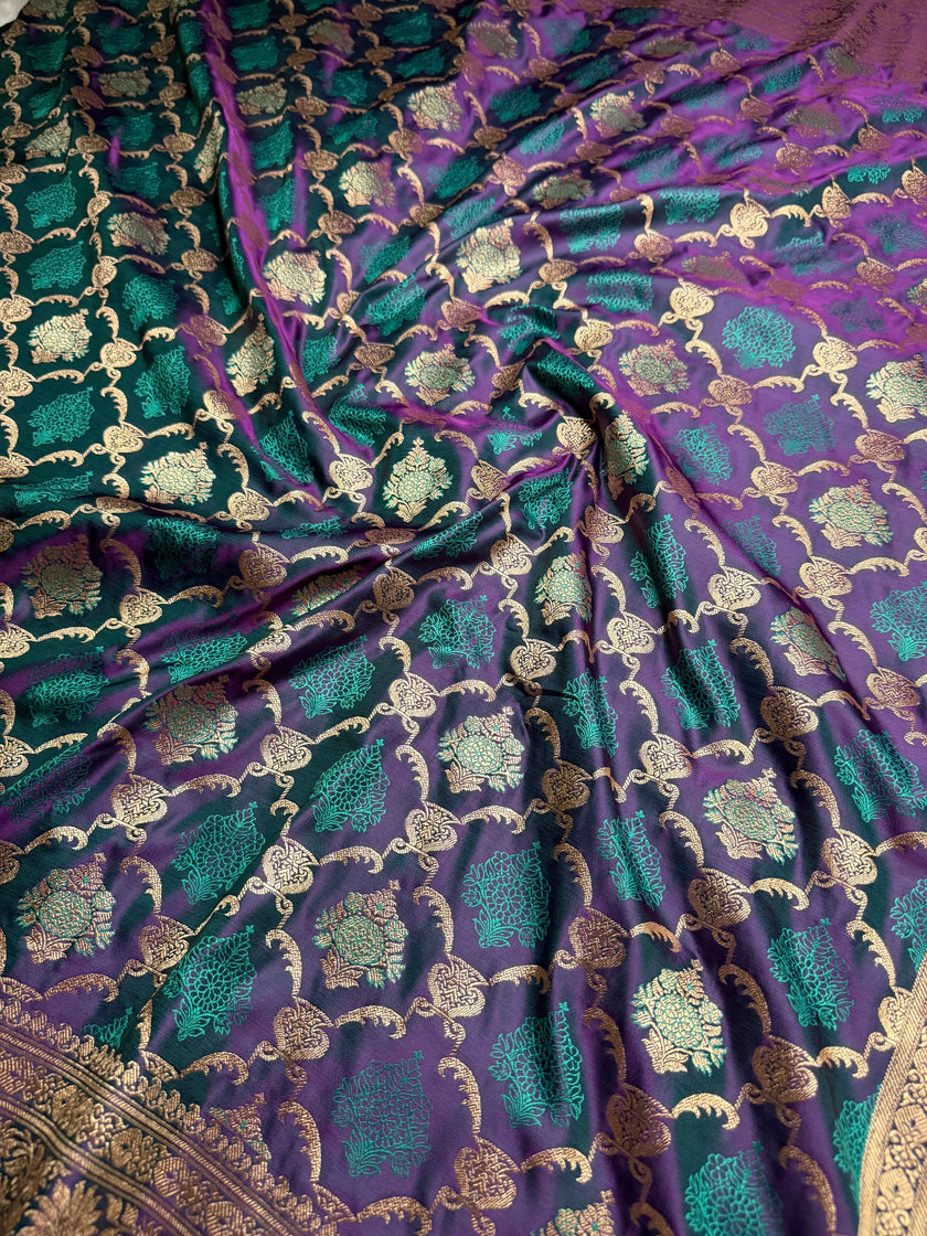 BANARASI MASHRU KATAN SILK SAREE HN198