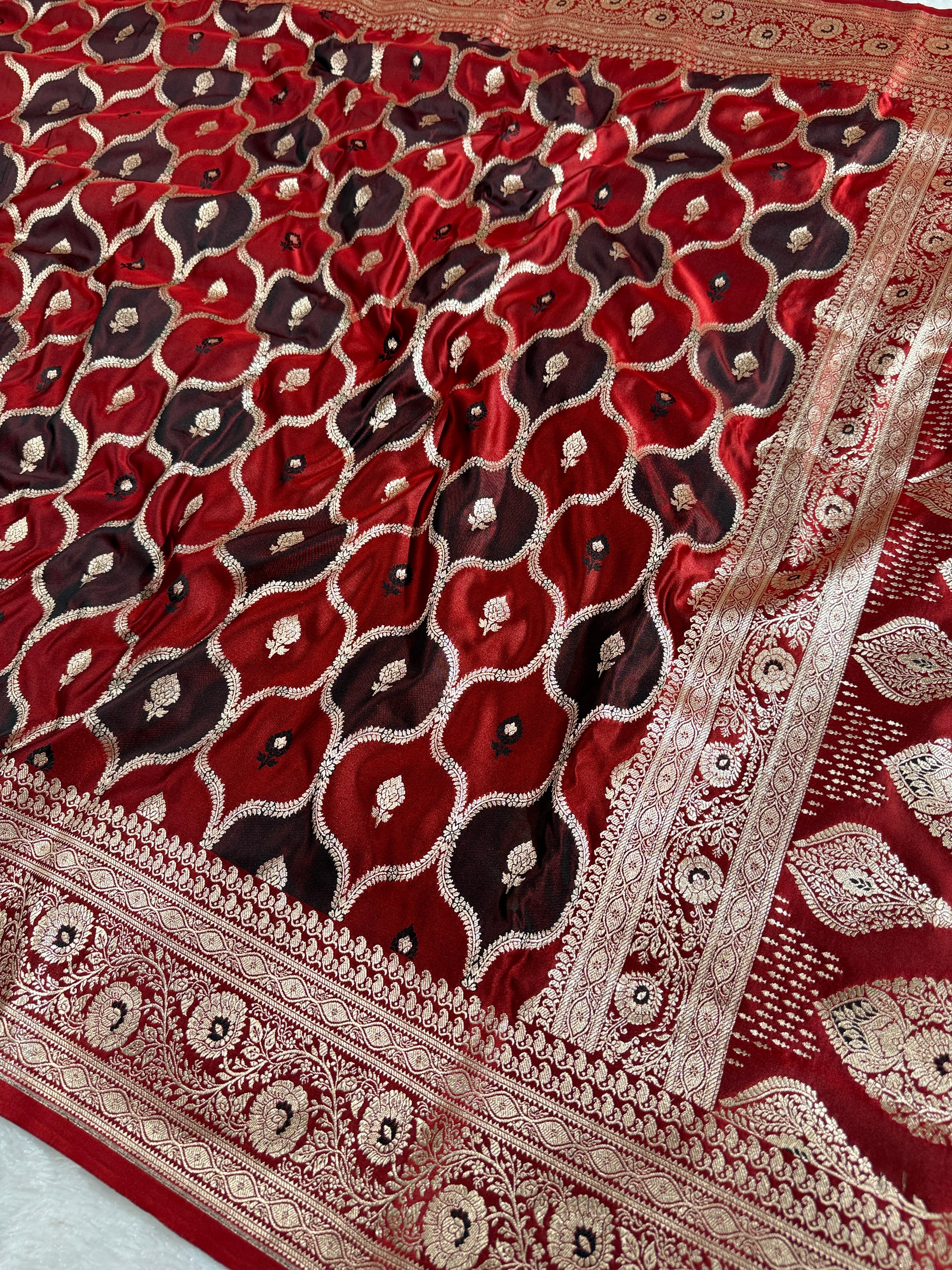 BANARASI MASHRU KATAN SILK SAREE HN536