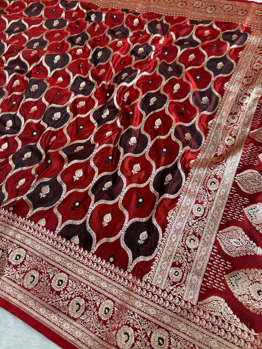 BANARASI MASHRU KATAN SILK SAREE HN536