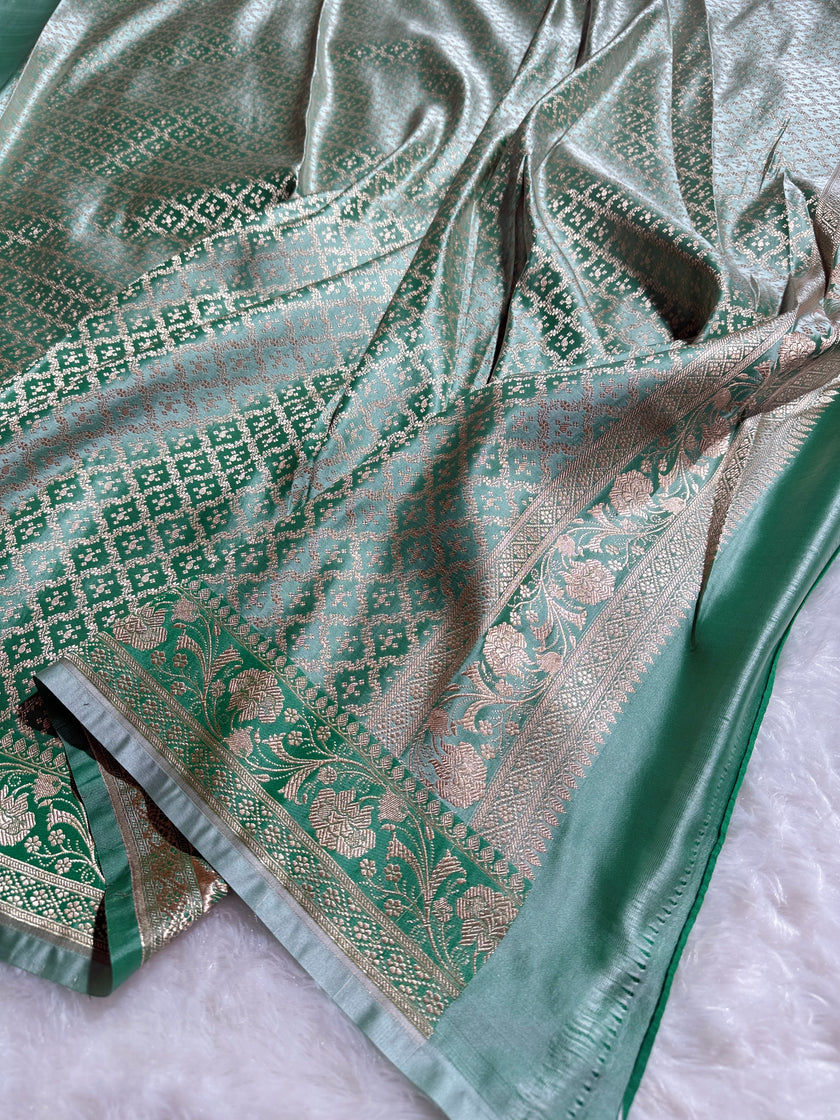 BANARASI MASHRU KATAN SILK SAREE HN521