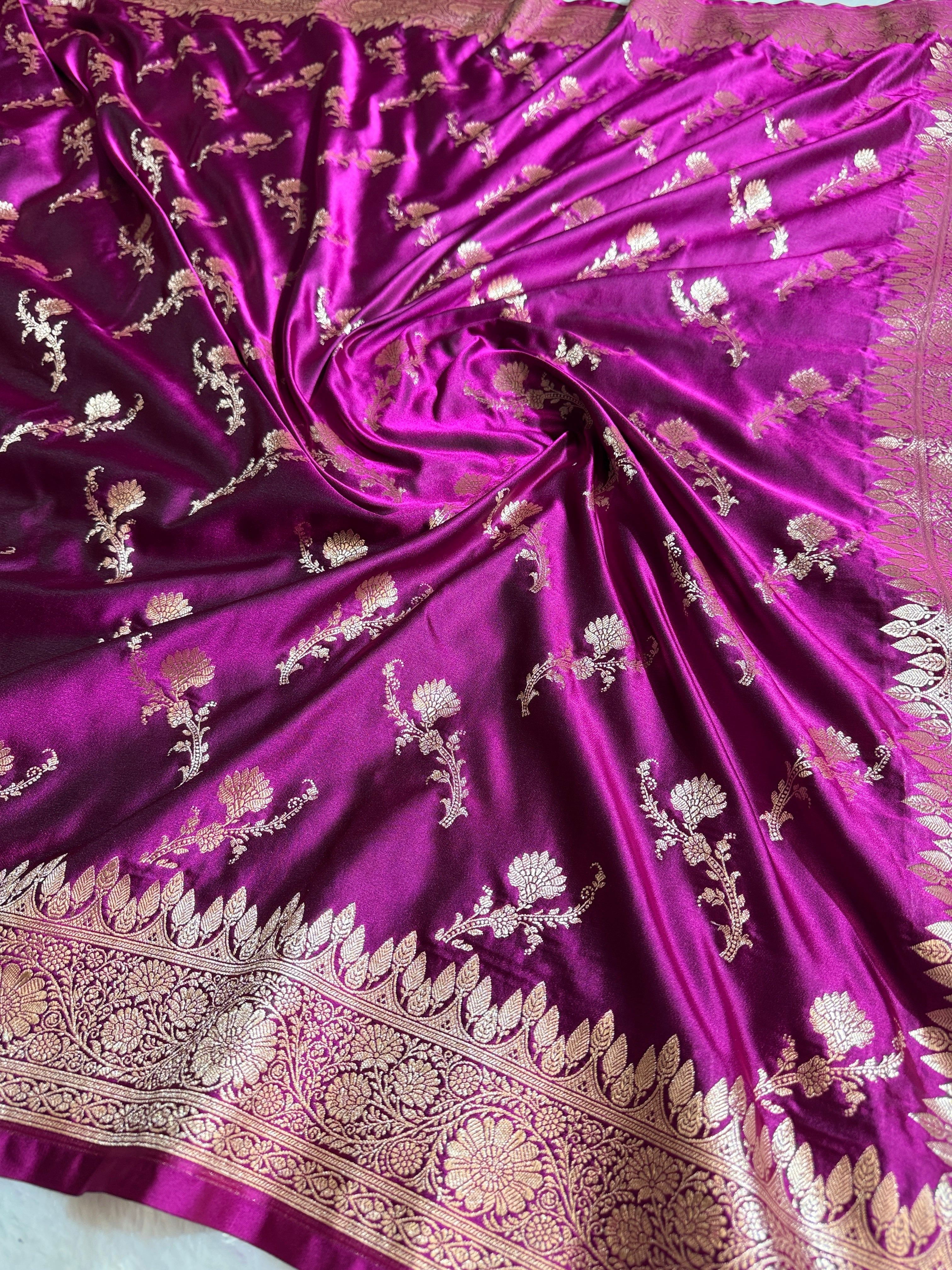 BANARASI MASHRU KATAN SILK SAREE HN524