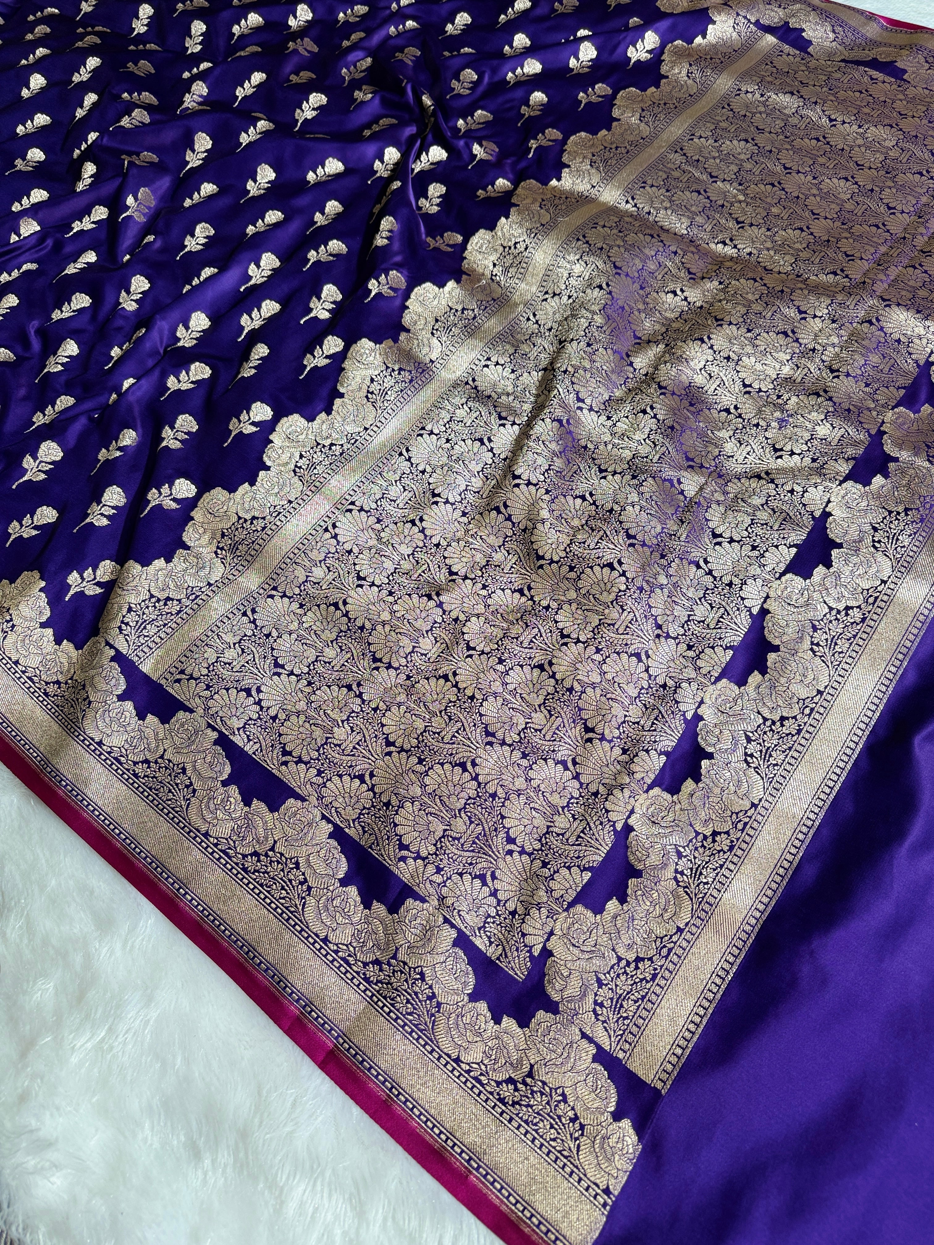 BANARASI MASHRU KATAN SILK SAREE HN528