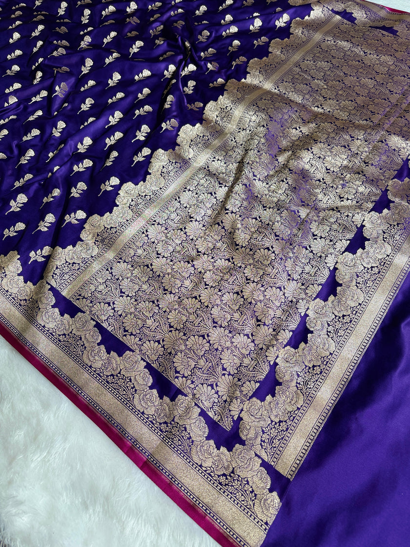 BANARASI MASHRU KATAN SILK SAREE HN528