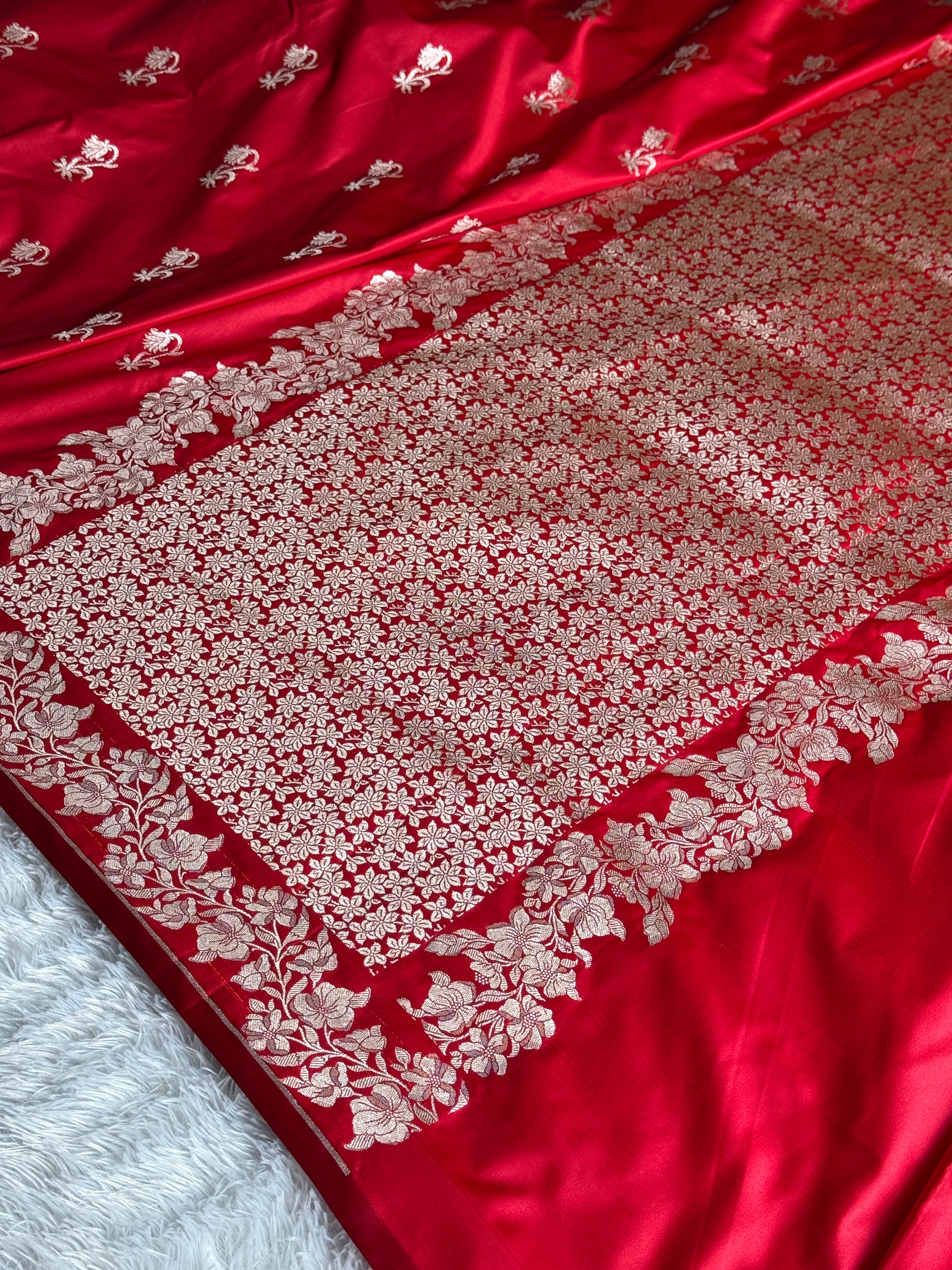 BANARASI MASHRU KATAN SILK SAREE MK005