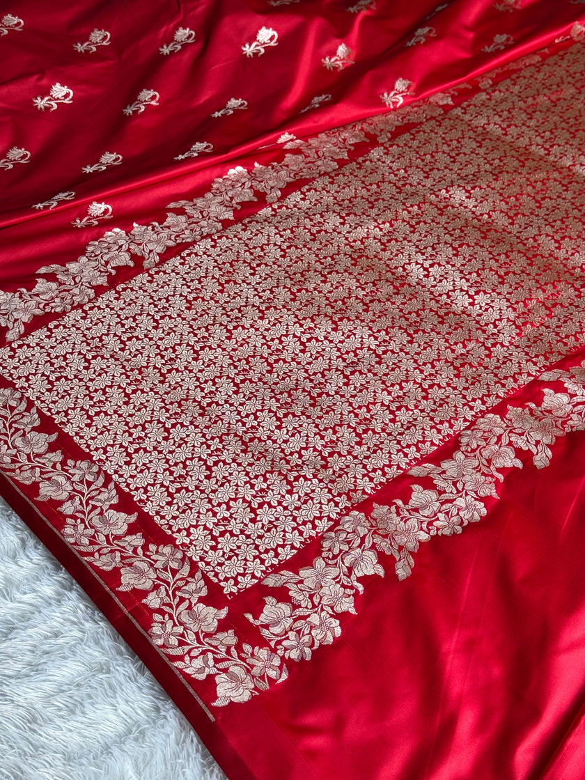 BANARASI MASHRU KATAN SILK SAREE MK005