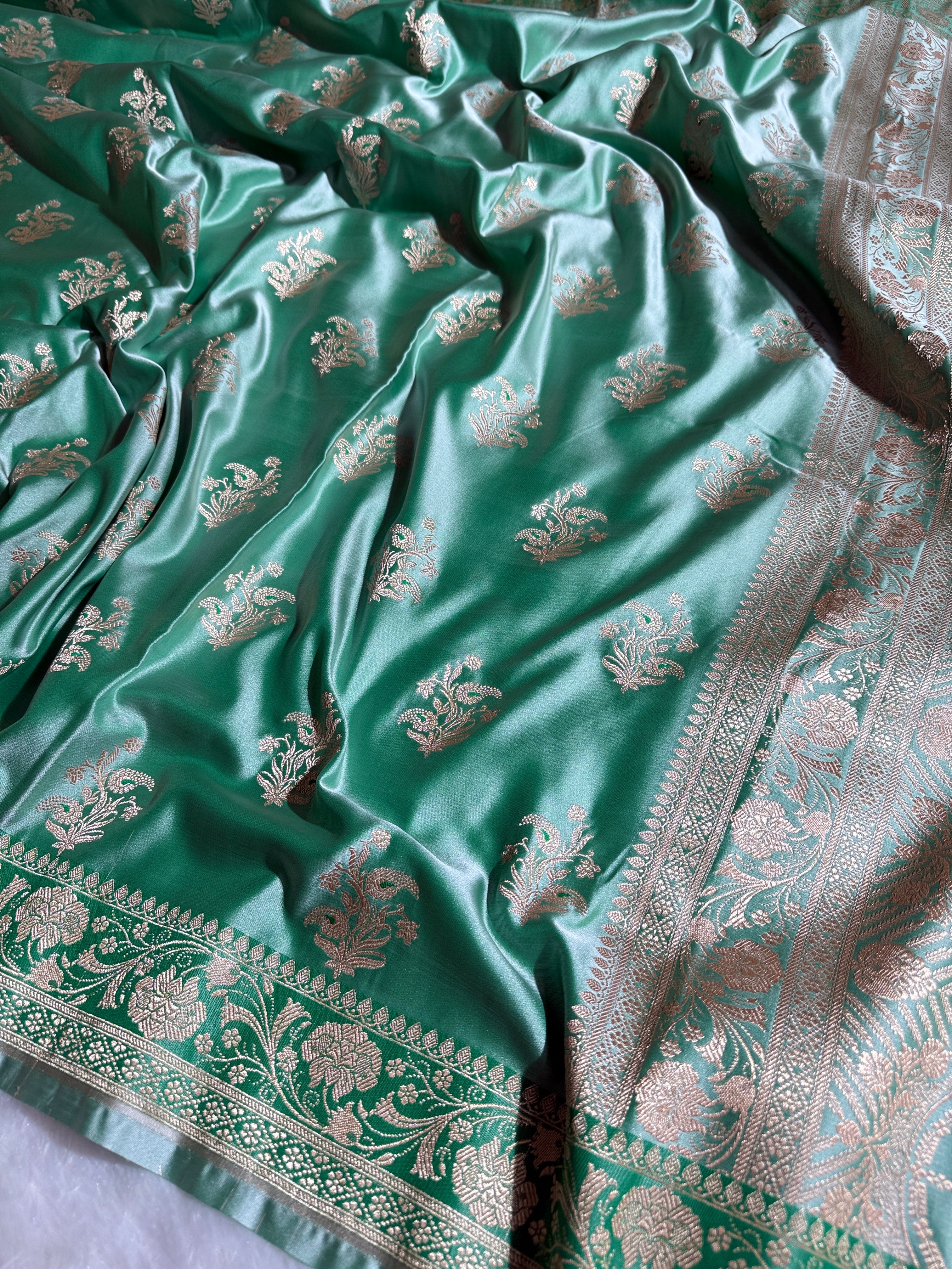 BANARASI MASHRU KATAN SILK SAREE HN521