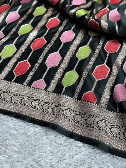 BANARASI MASHRU KATAN SILK SAREE HNHN561