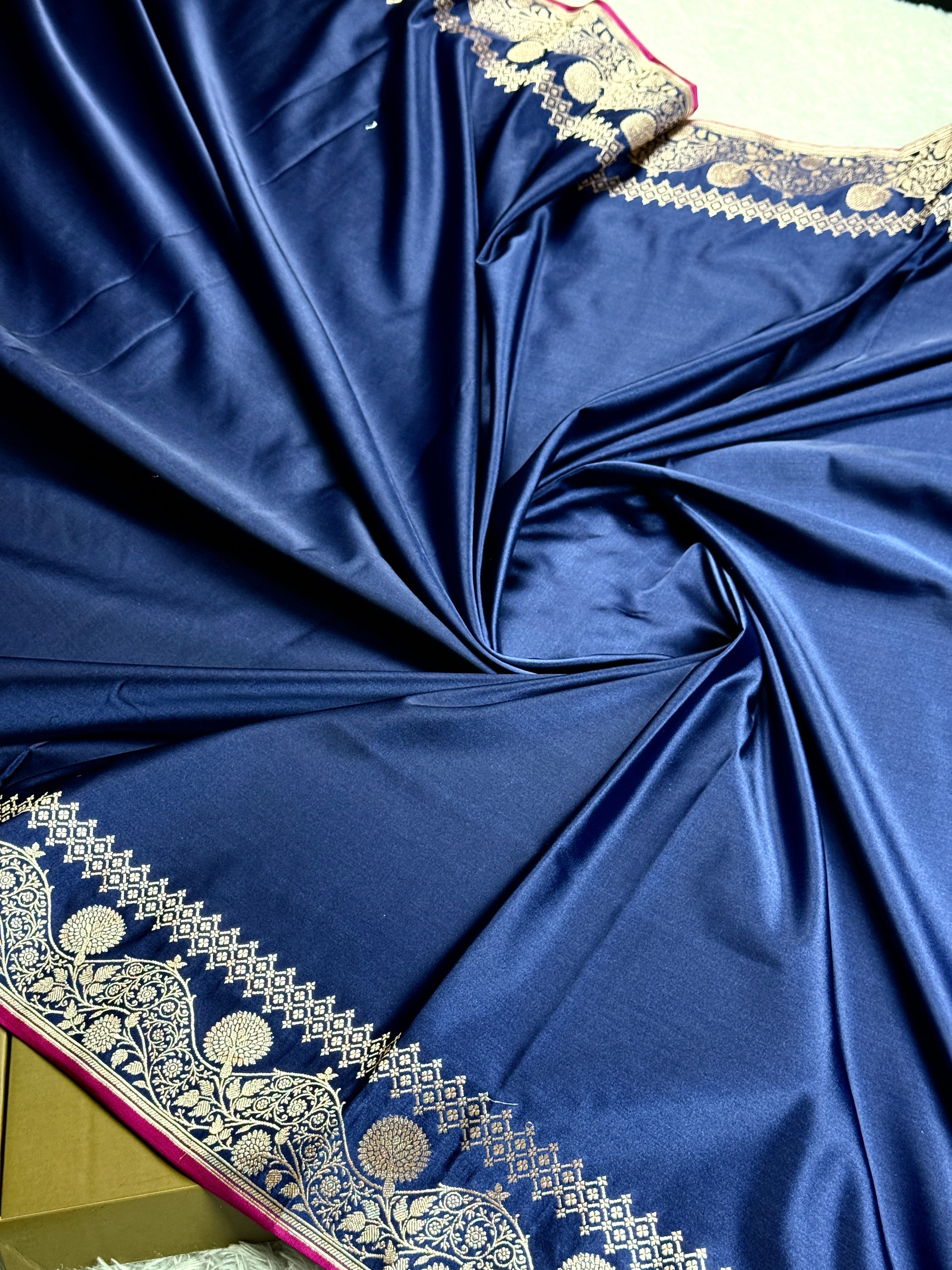 BANARASI MASHRU KATAN SILK SAREE MK002