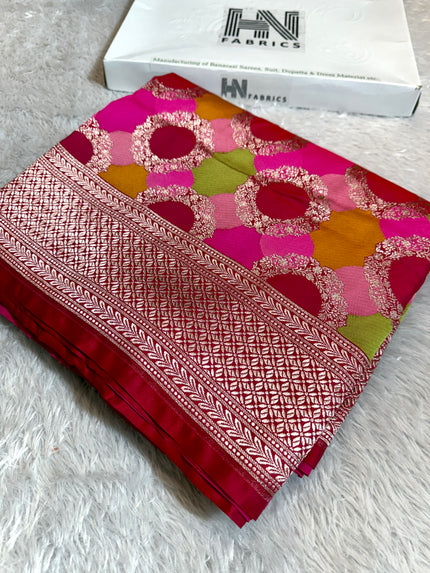 BANARASI MASHRU KATAN SILK SAREE HN516