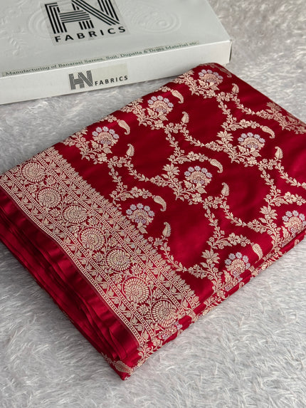 BANARASI MASHRU KATAN SILK SAREE MK050