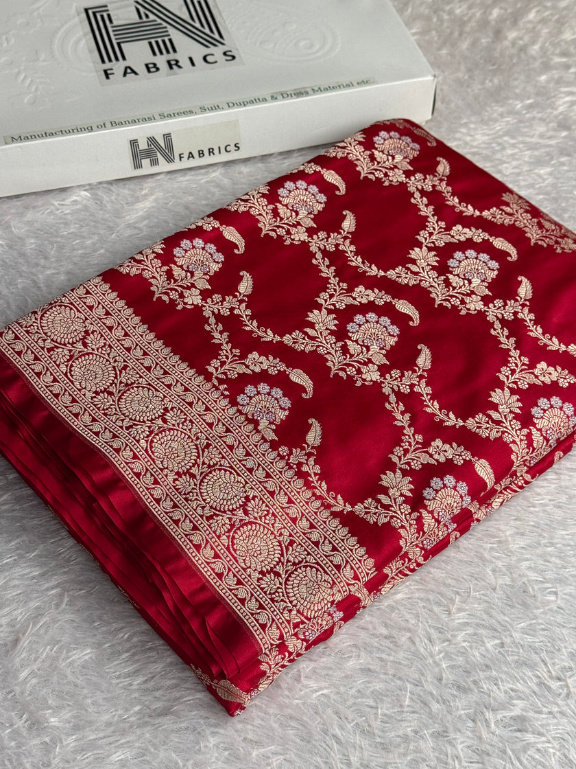 BANARASI MASHRU KATAN SILK SAREE MK050