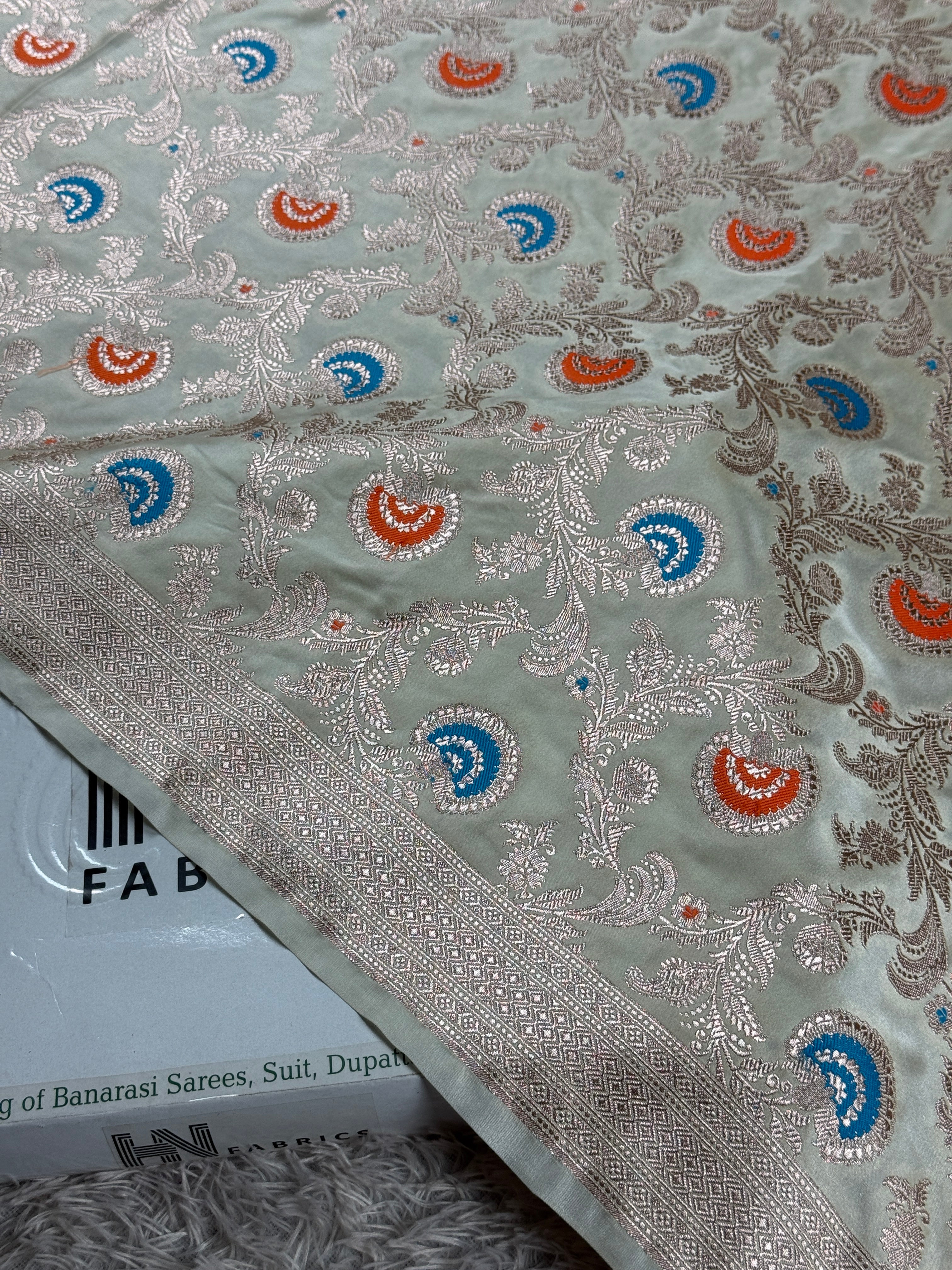 BANARASI MASHRU KATAN SILK SAREE MK016