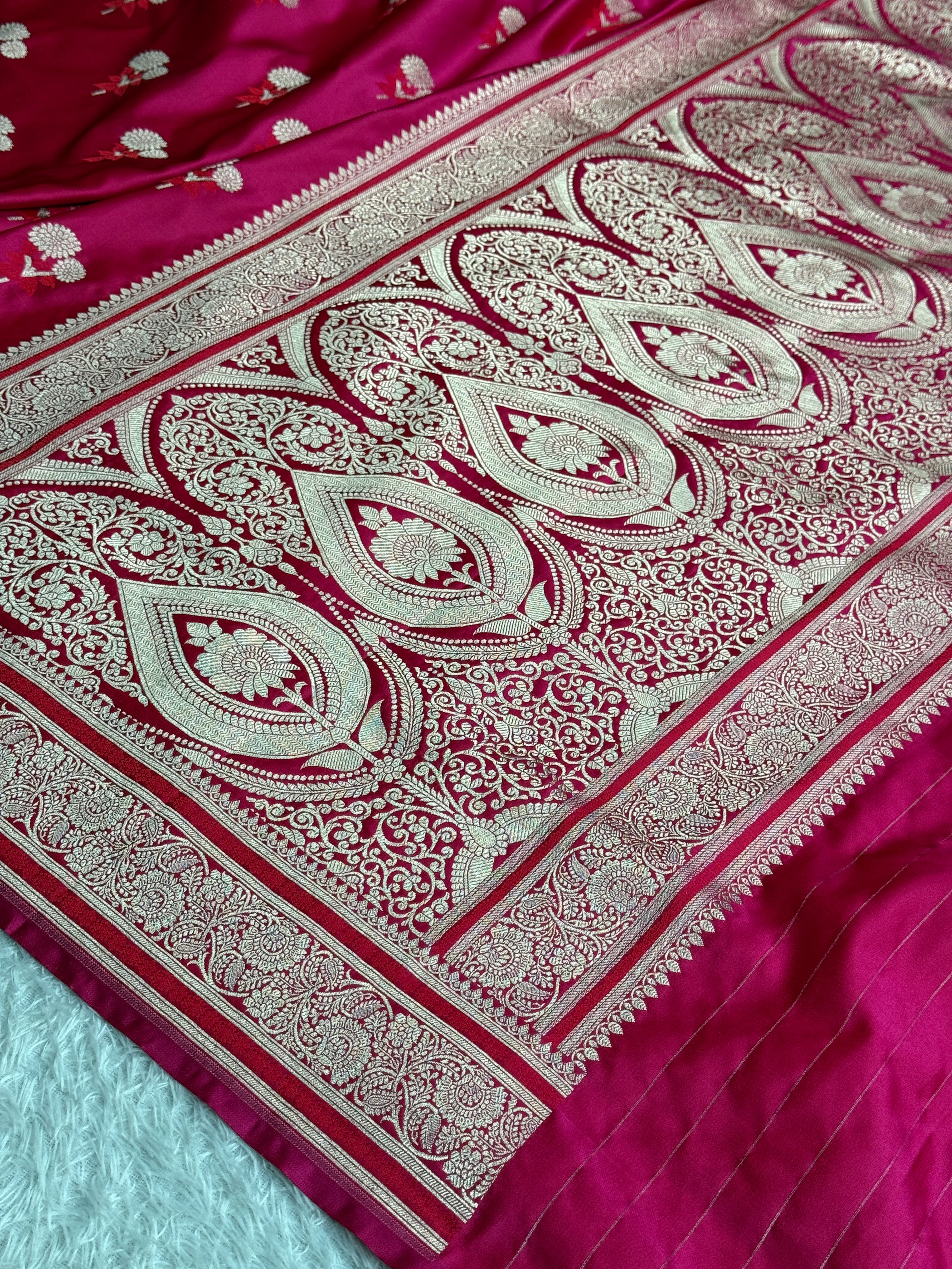BANARASI MASHRU KATAN SILK SAREE MK055