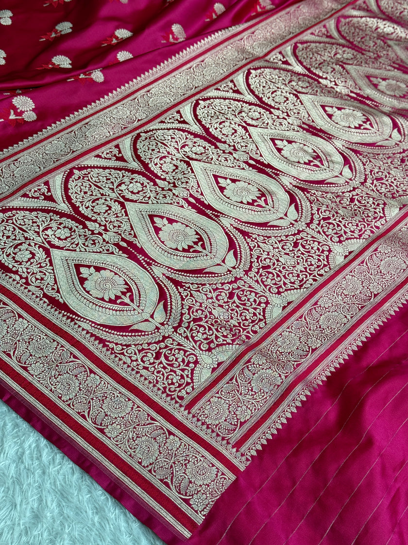 BANARASI MASHRU KATAN SILK SAREE MK055