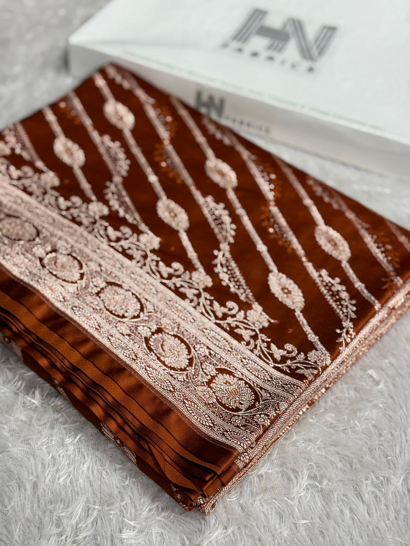 BANARASI MASHRU KATAN SILK SAREE HN651
