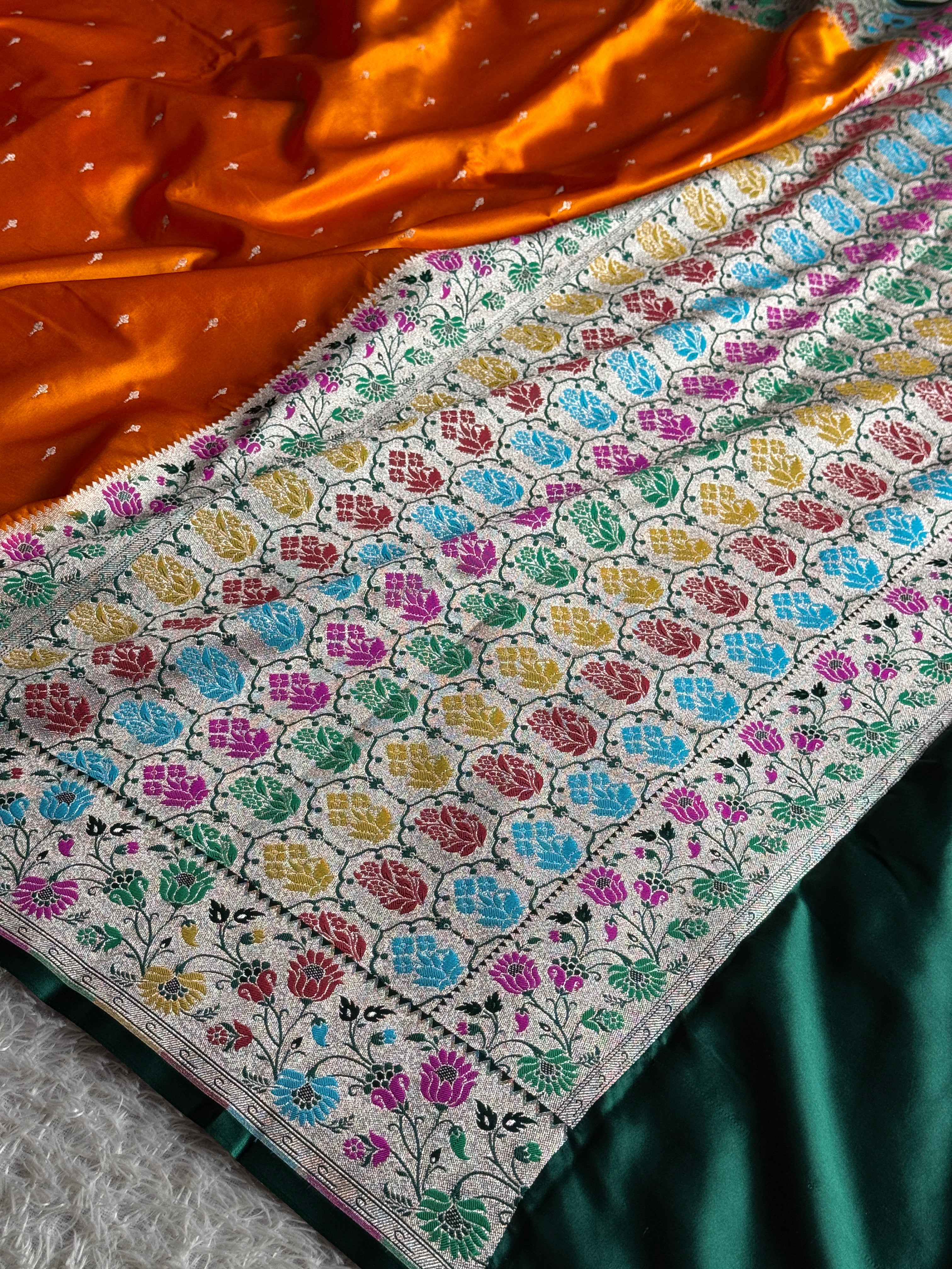 BANARASI MASHRU KATAN SILK SAREE MK031
