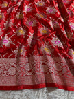 BANARASI MASHRU KATAN SILK SAREE MENAKARI WORK HN105