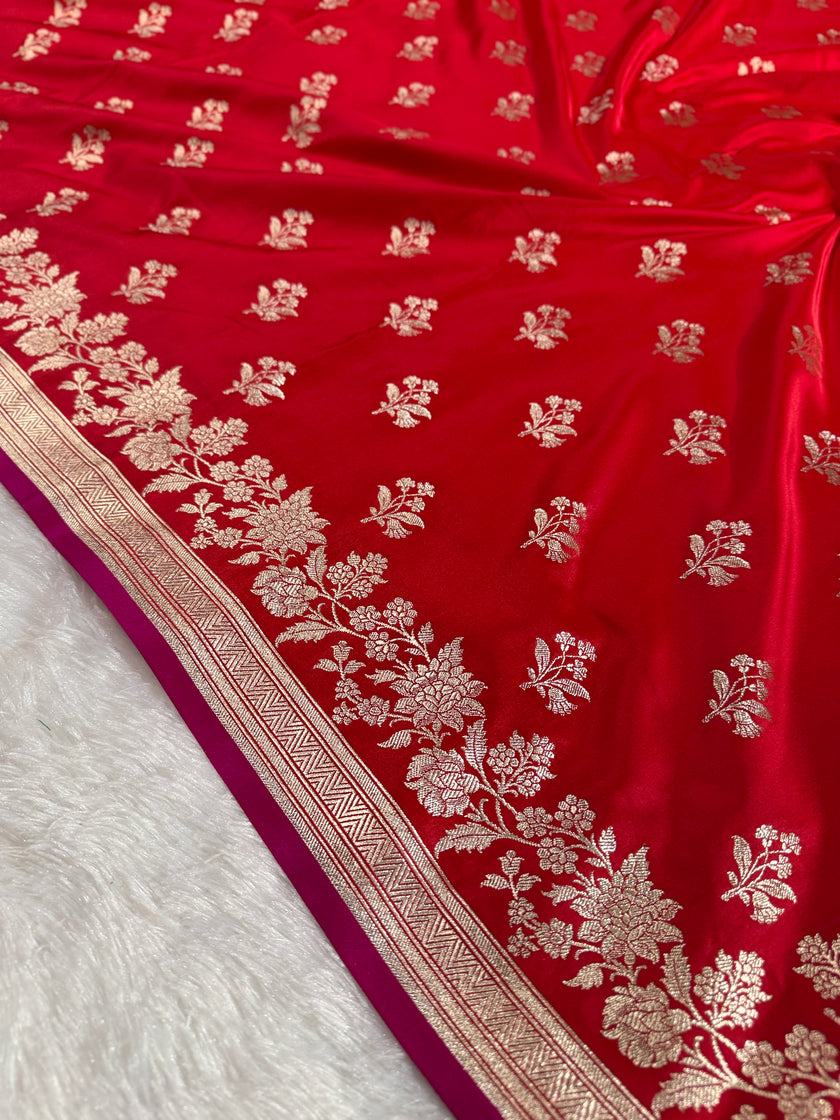 BANARASI MASHRU KATAN SILK SAREE HN532