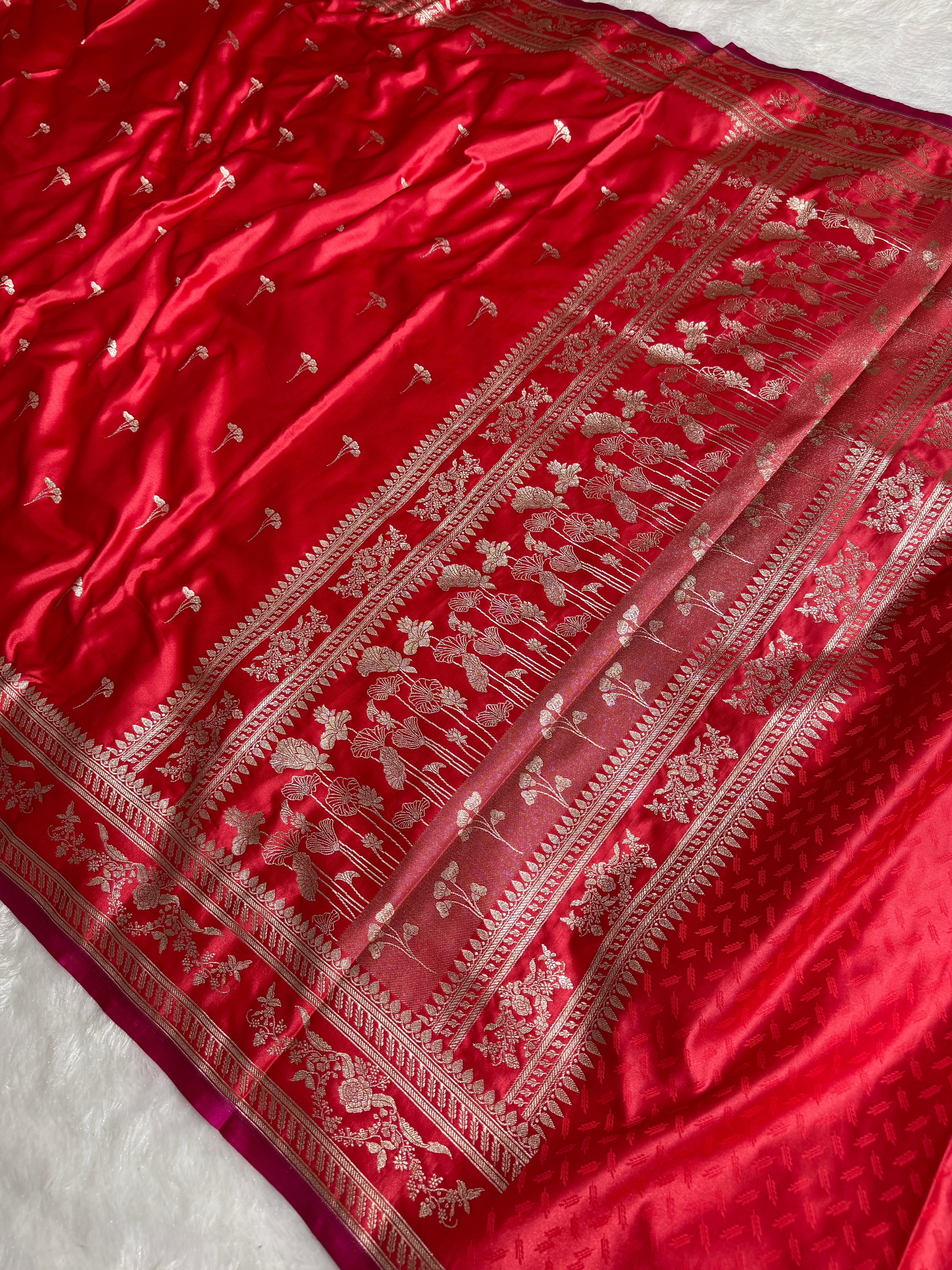 BANARASI MASHRU KATAN SILK SAREE HN529